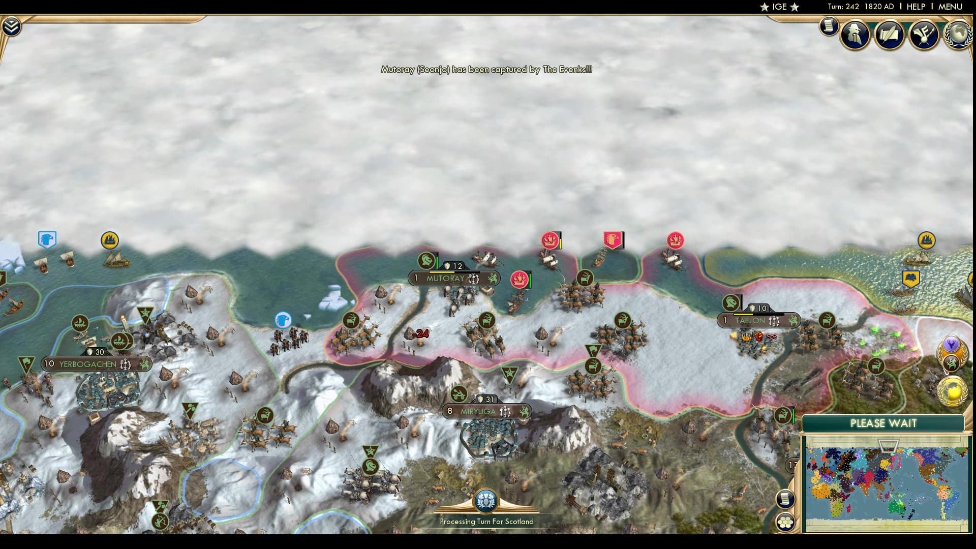 CBR In-Game Screenshot of Horseback strike Back