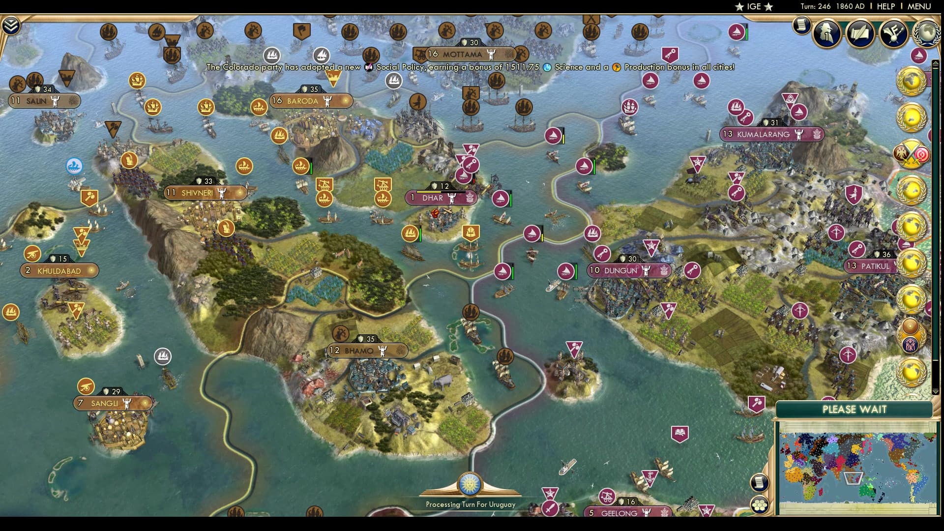 CBR In-Game Screenshot of Sulu Sinking Ships