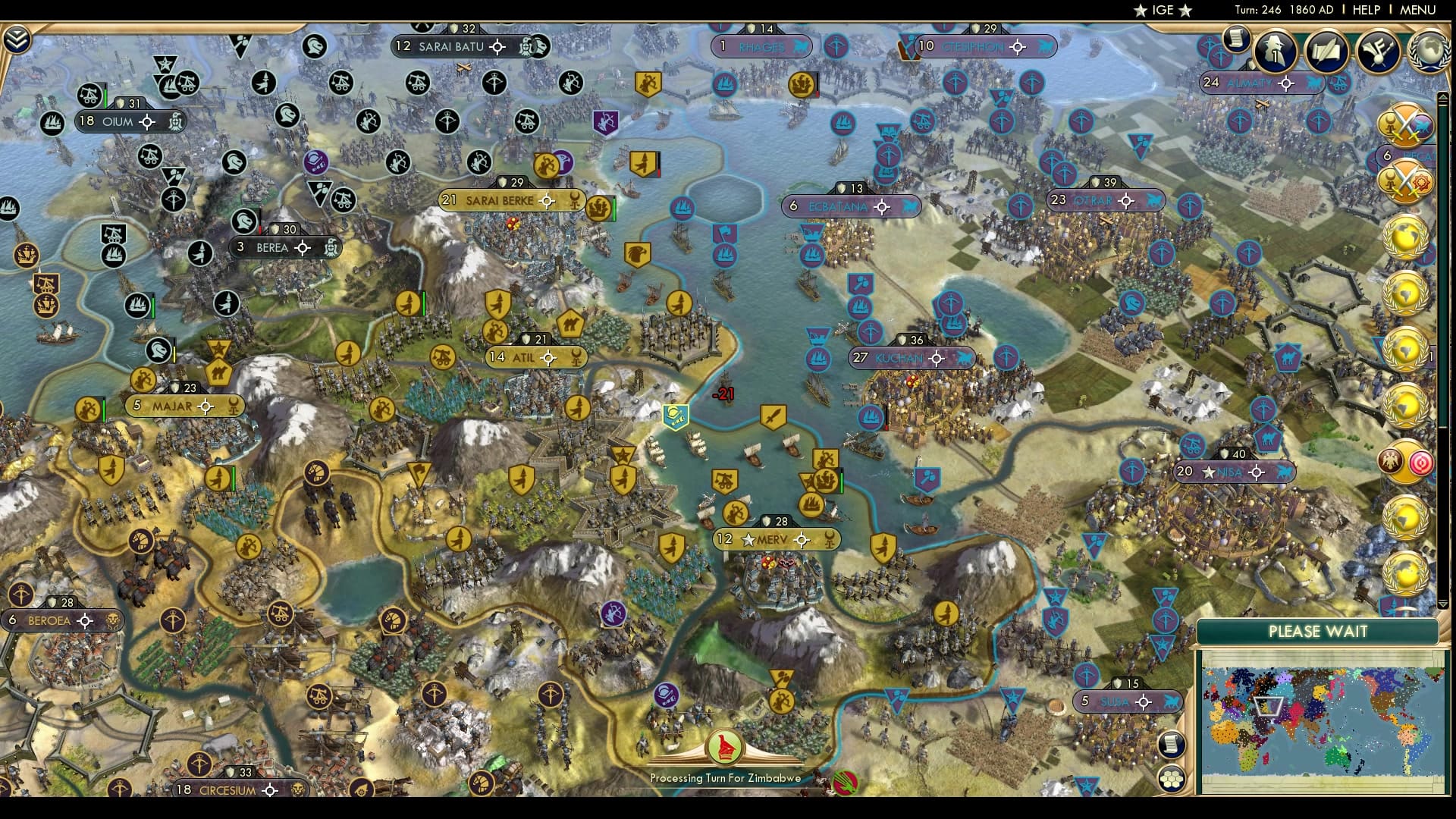 CBR In-Game Screenshot of Parthian Path to Victory