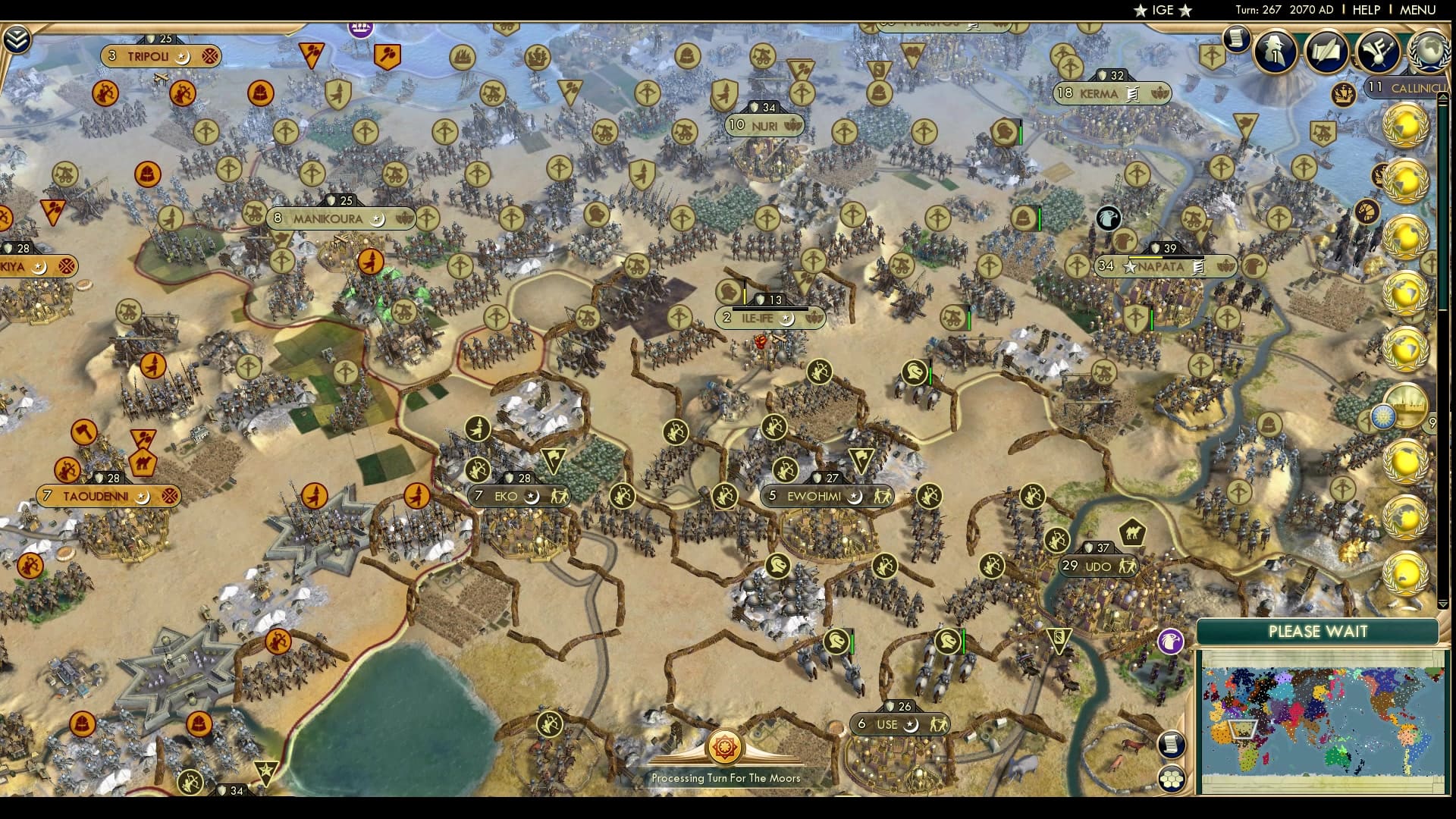 CBR In-Game Screenshot of Ile-Ife is Ill, with less Life