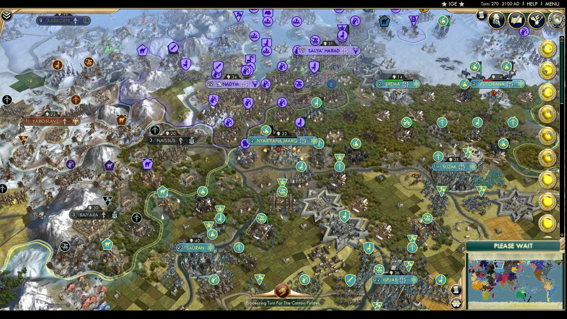 CBR In-Game Screenshot of Massive Kazakh Push