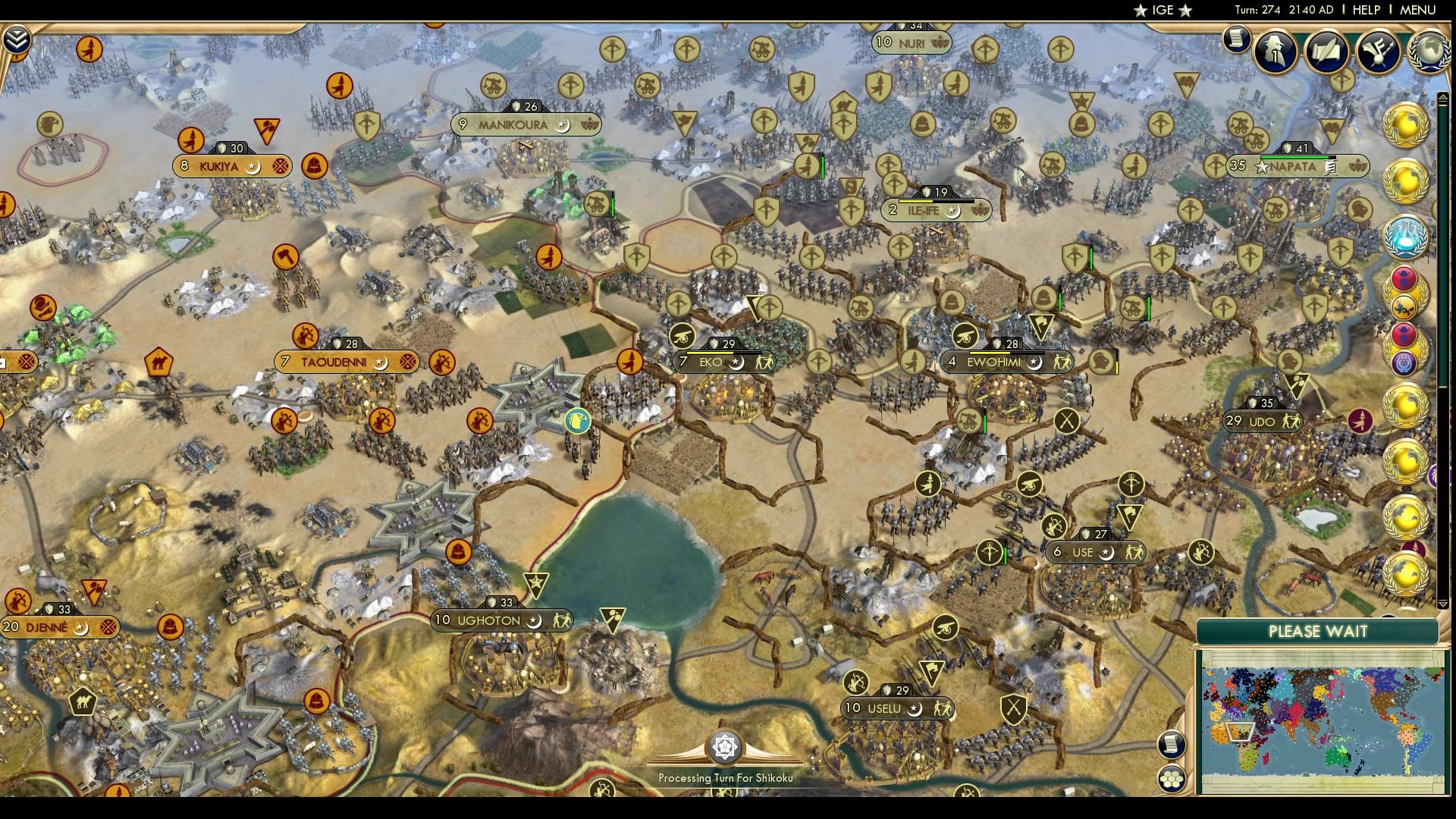 CBR In-Game Screenshot of Nubian Progress