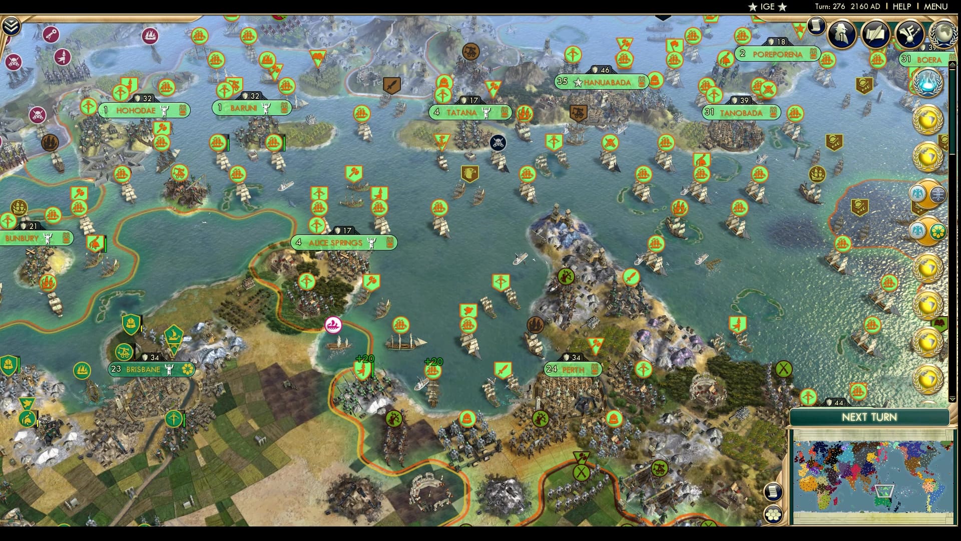 CBR In-Game Screenshot of Papuans Left and Right!