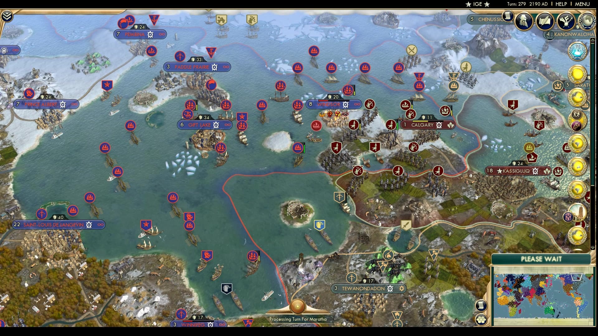 CBR In-Game Screenshot of Disintegrating Canadians