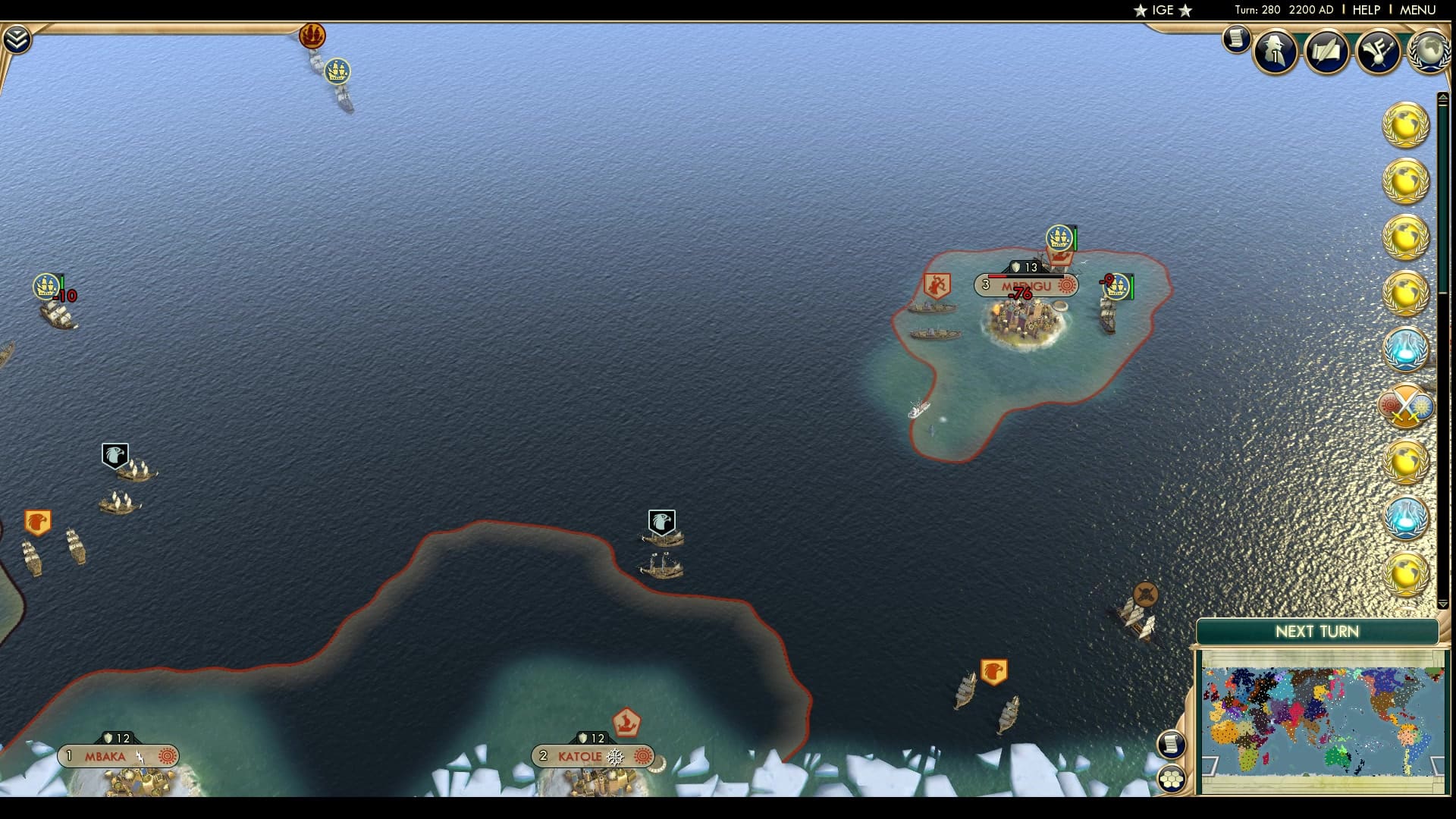 CBR In-Game Screenshot of Antarctic Incursions