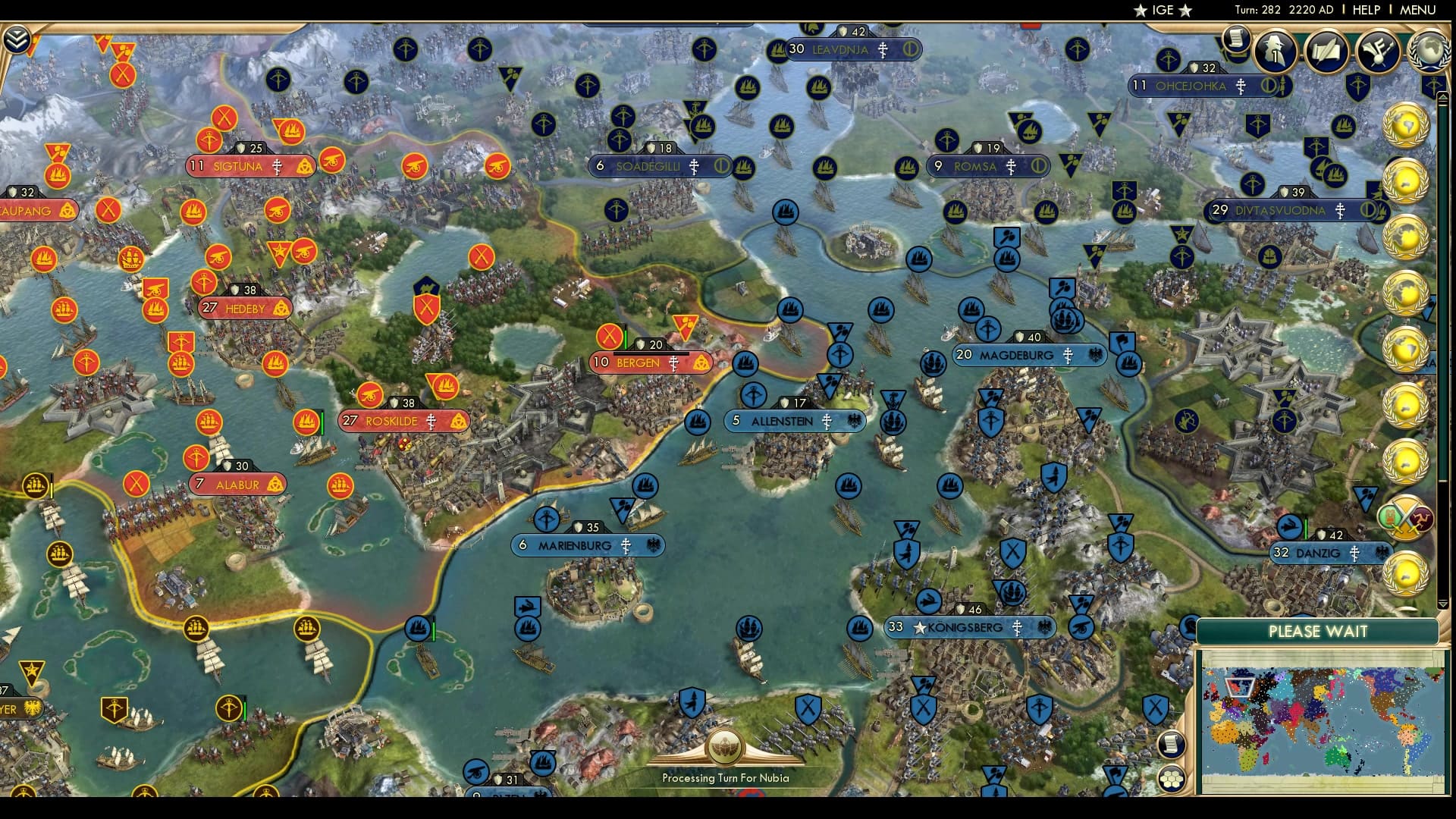 CBR In-Game Screenshot of Bergen Time