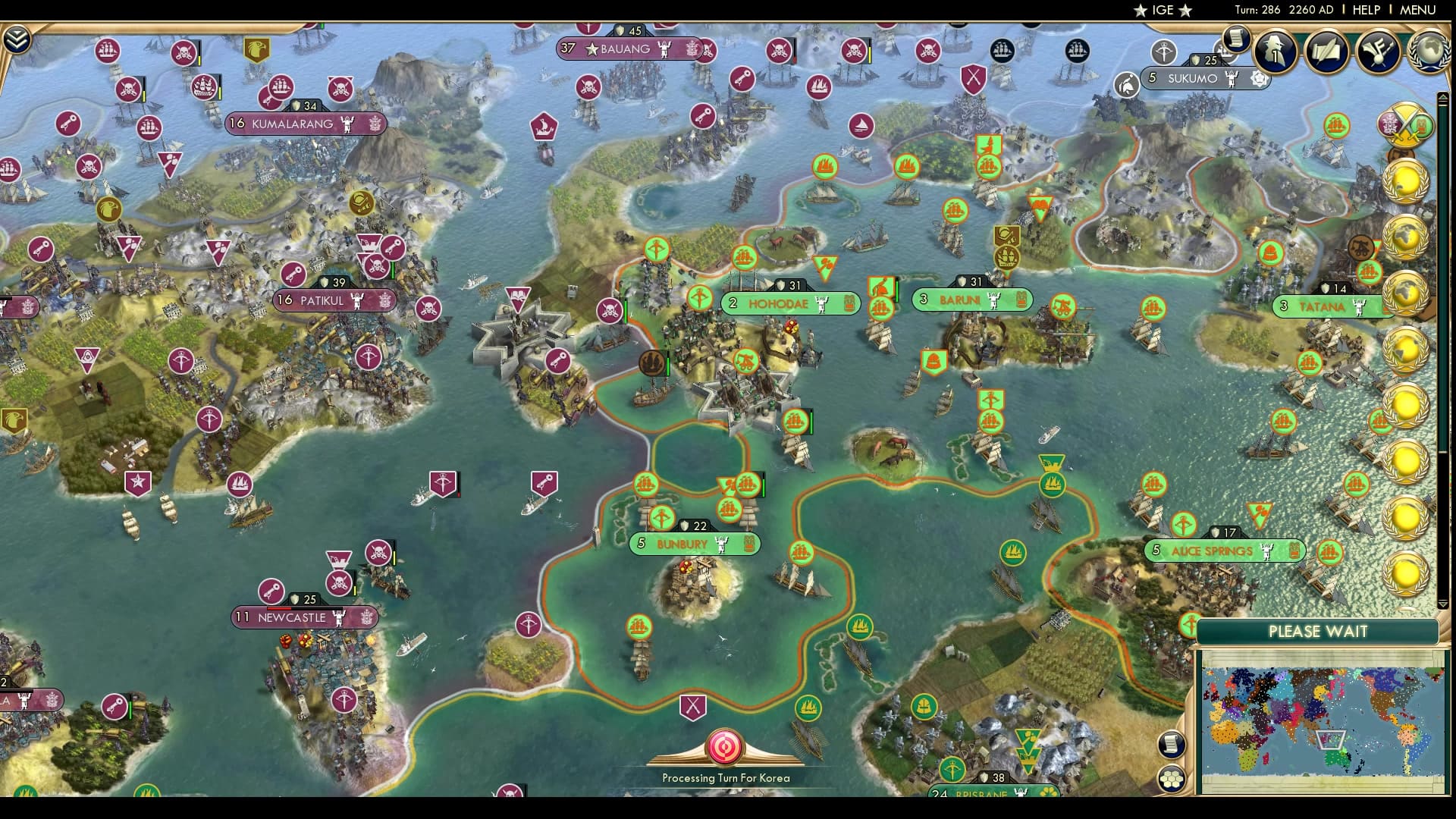 CBR In-Game Screenshot of Papuanut Brain play