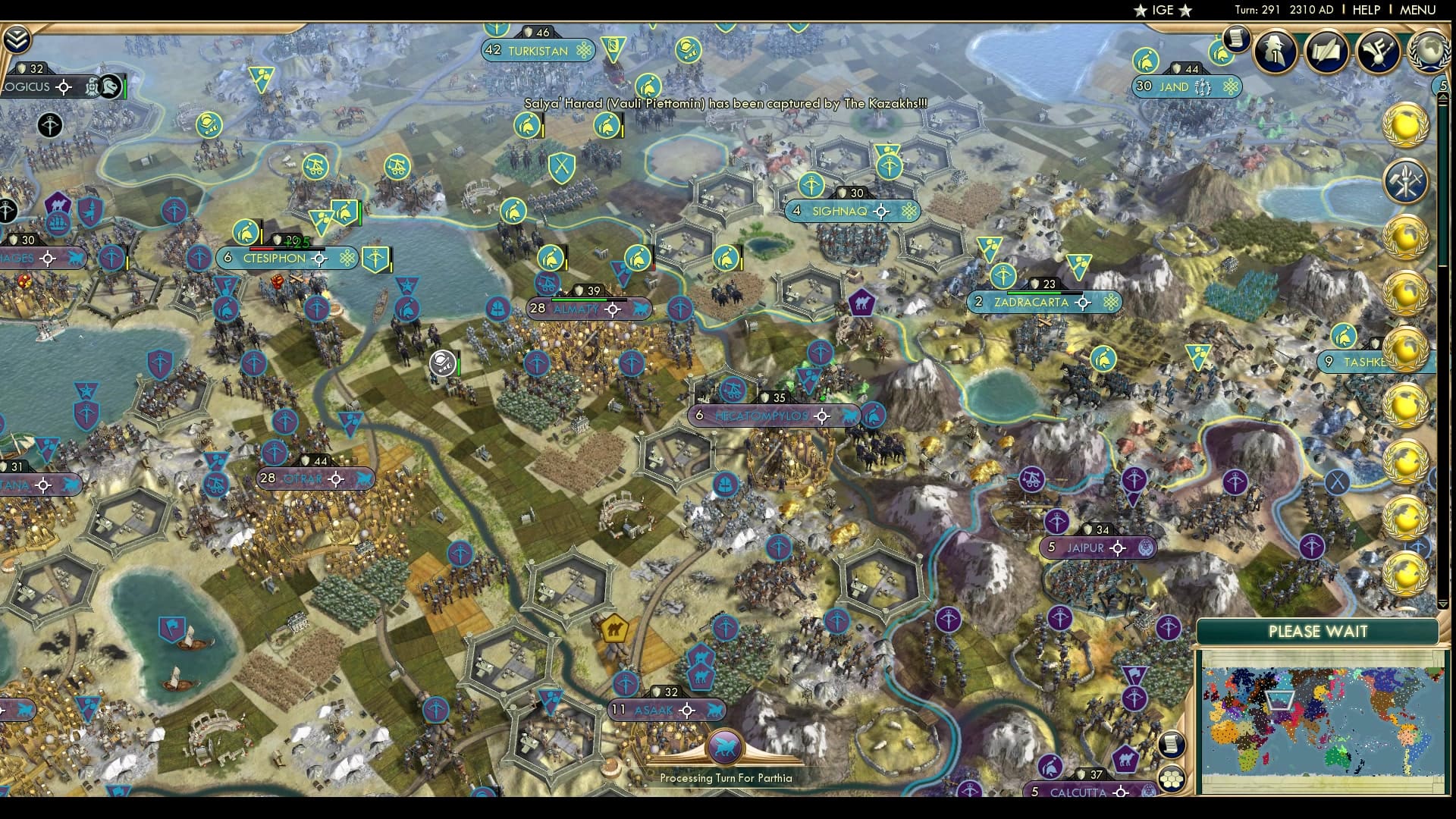 CBR In-Game Screenshot of North and South