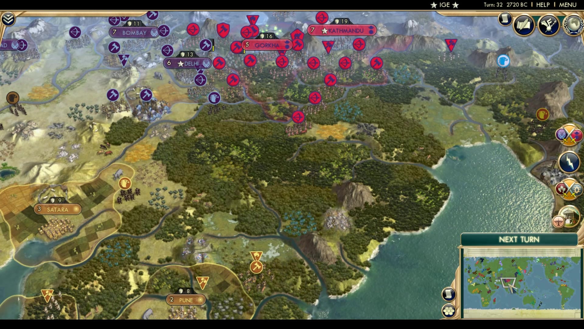 CBR In-Game Screenshot of Pink v Purple