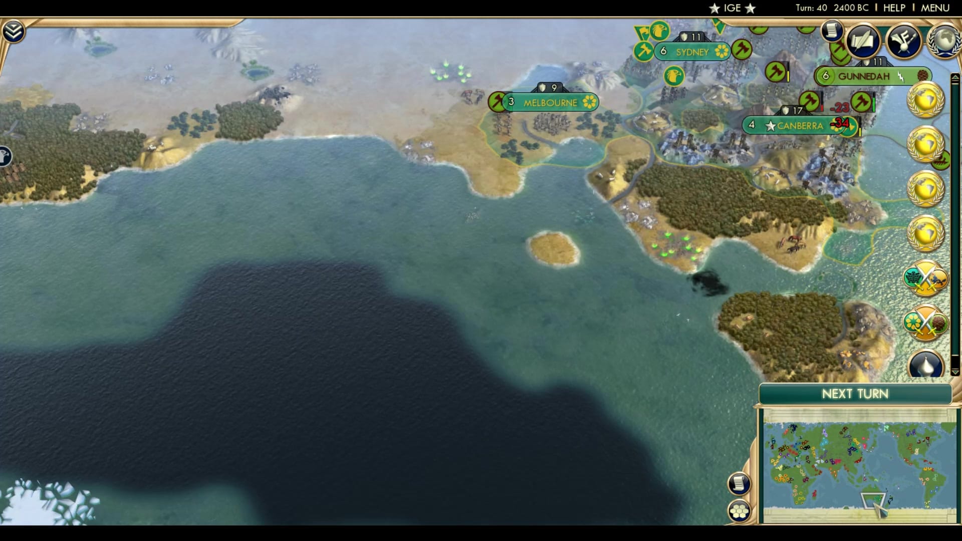 CBR In-Game Screenshot of A Lovely Shot of the Great Australian Bight