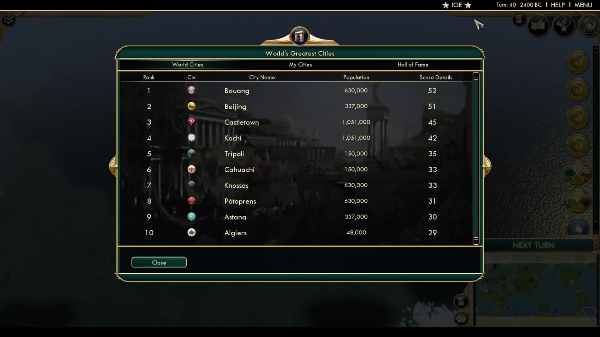 CBR In-Game Screenshot of Who Makes This List, UNESCO? Lonely Cylinder?