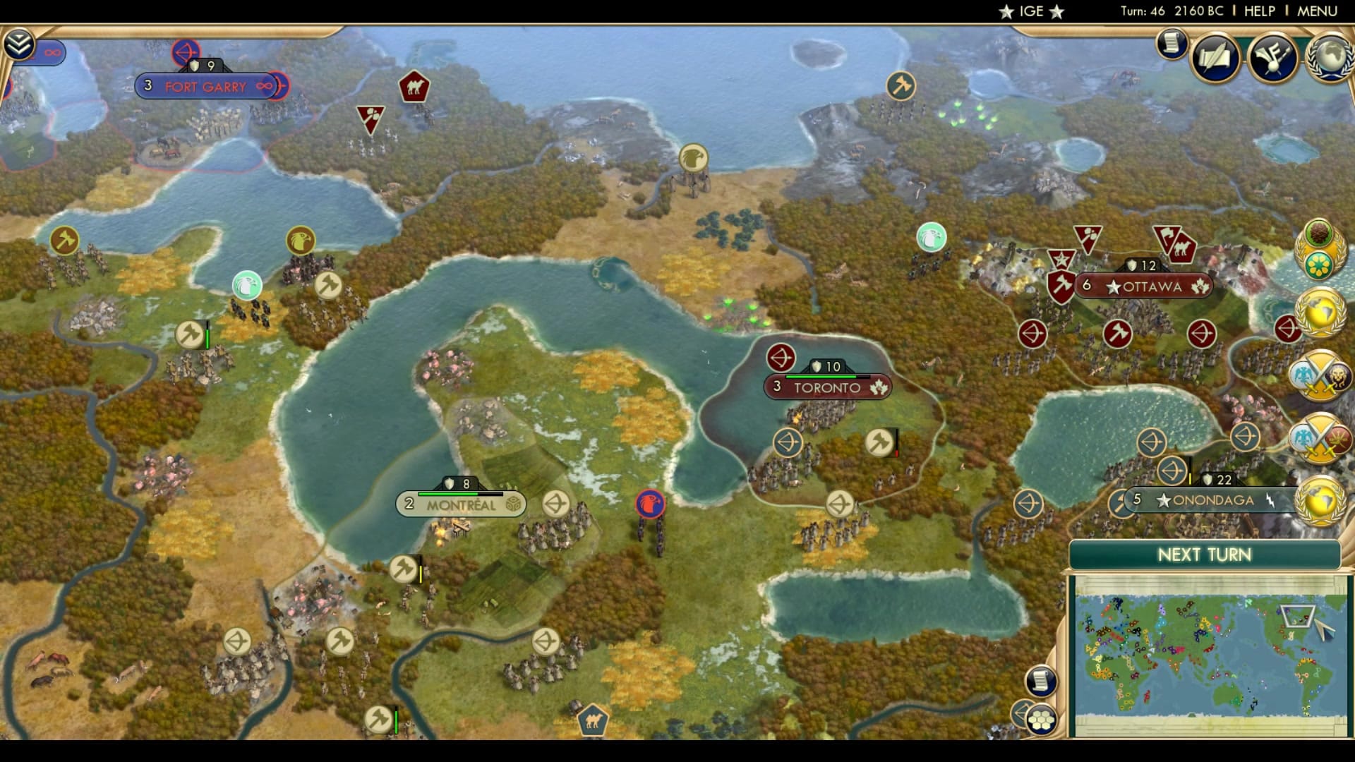 CBR In-Game Screenshot of Second Point to Canada