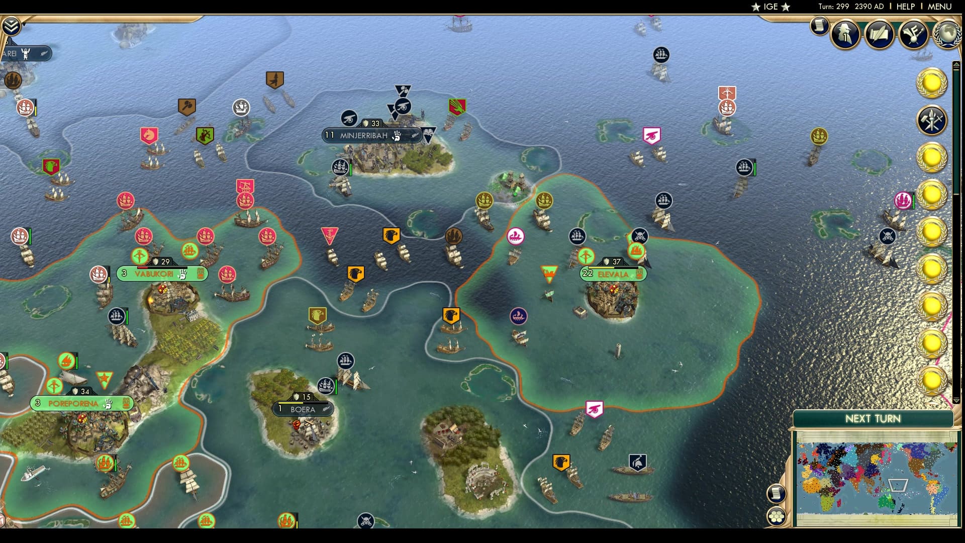 CBR In-Game Screenshot of Vultures circle