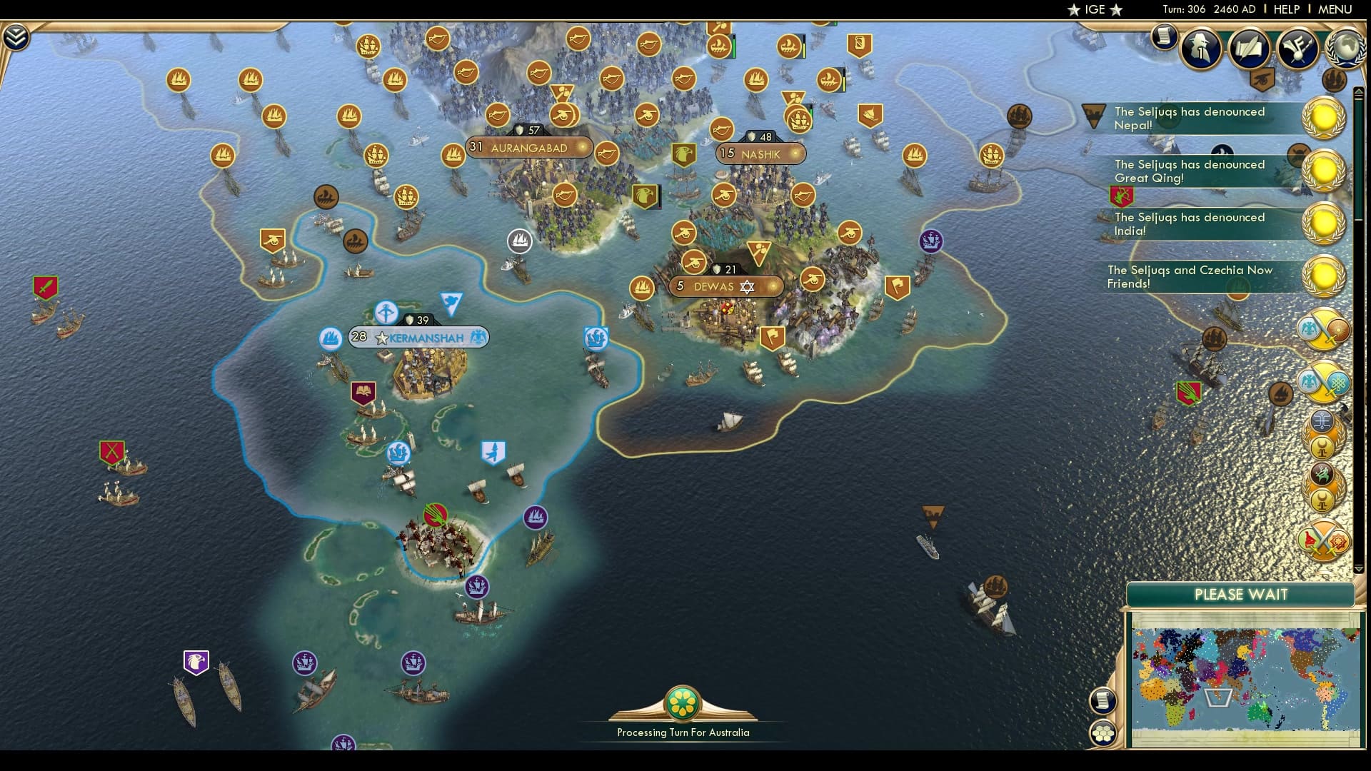 CBR In-Game Screenshot of Spin the Wheel of Diplomatic Relations