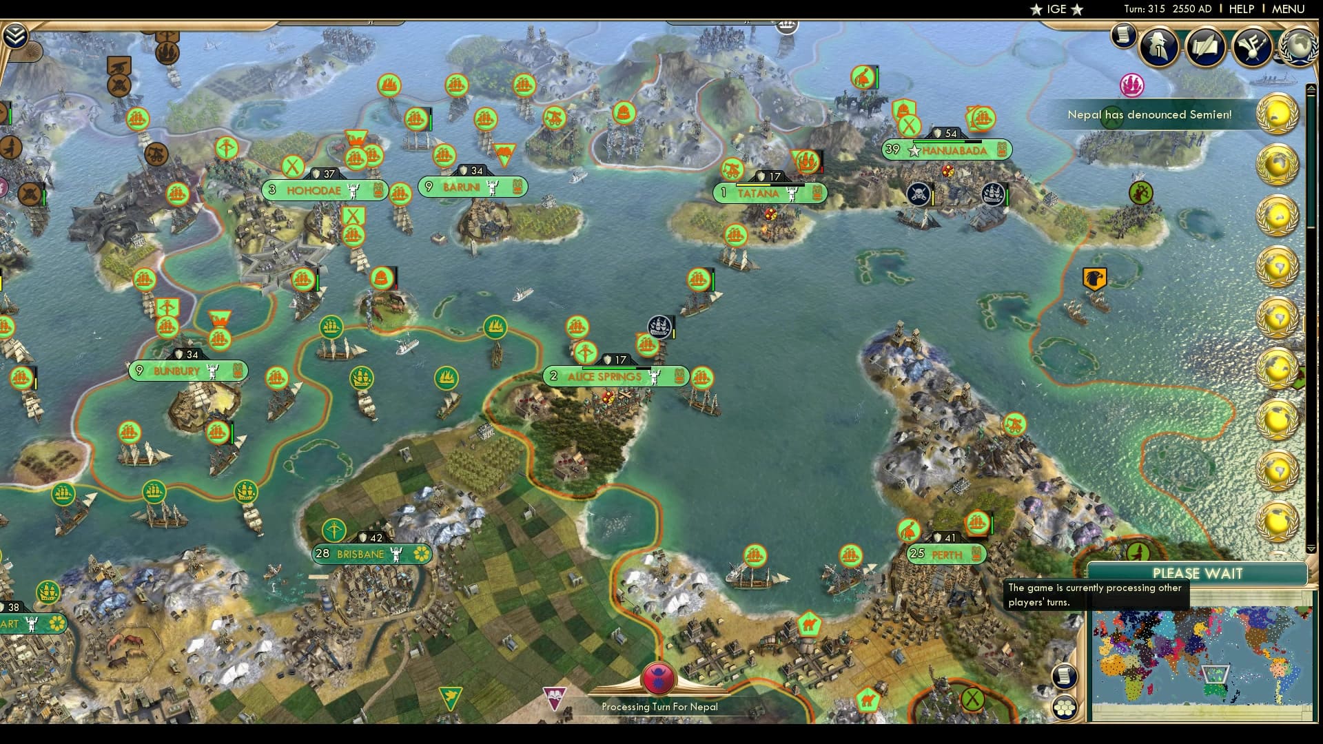 CBR In-Game Screenshot of Kiwis Thin Out