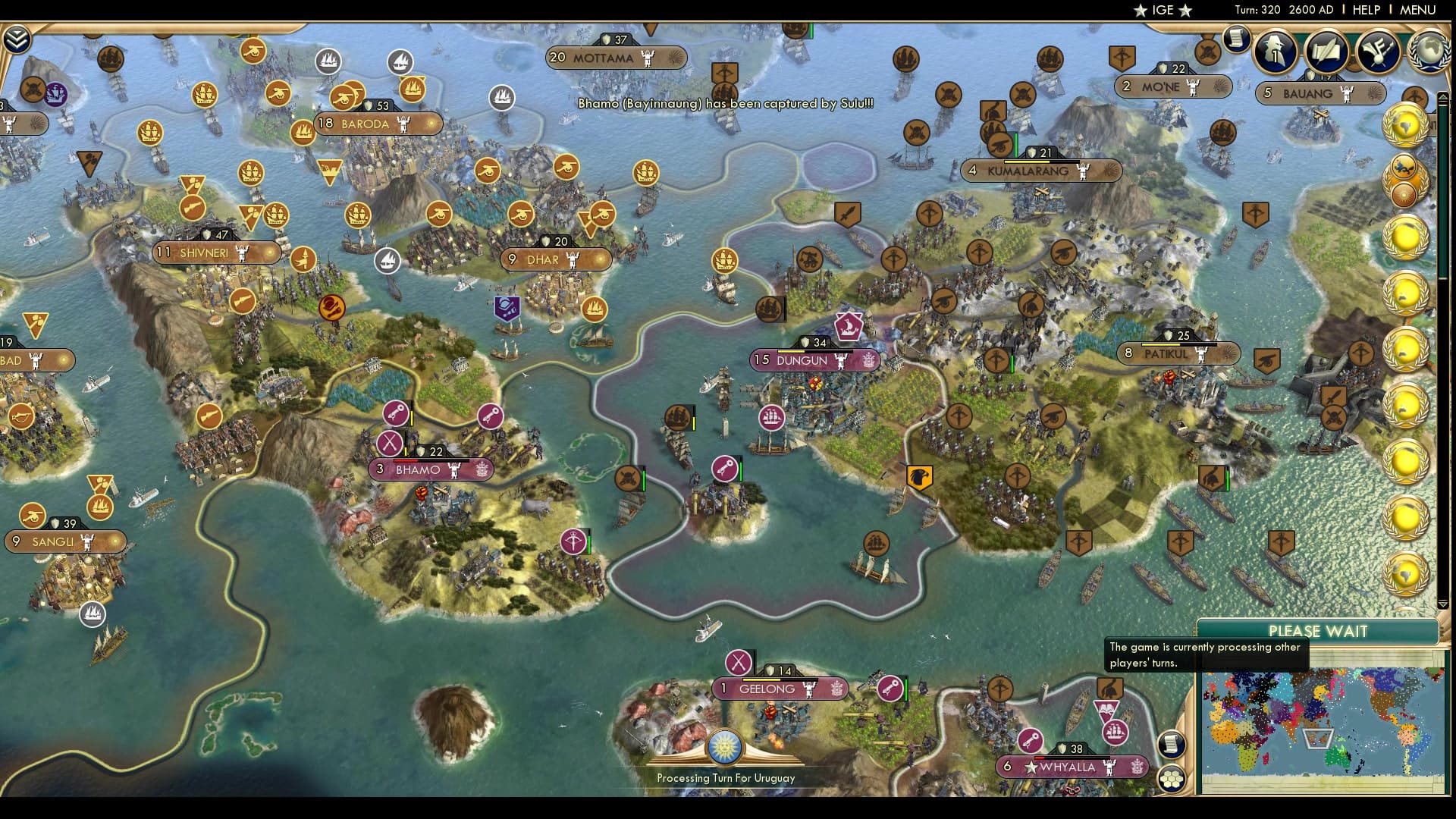 CBR In-Game Screenshot of A Temporary Win for Sulu