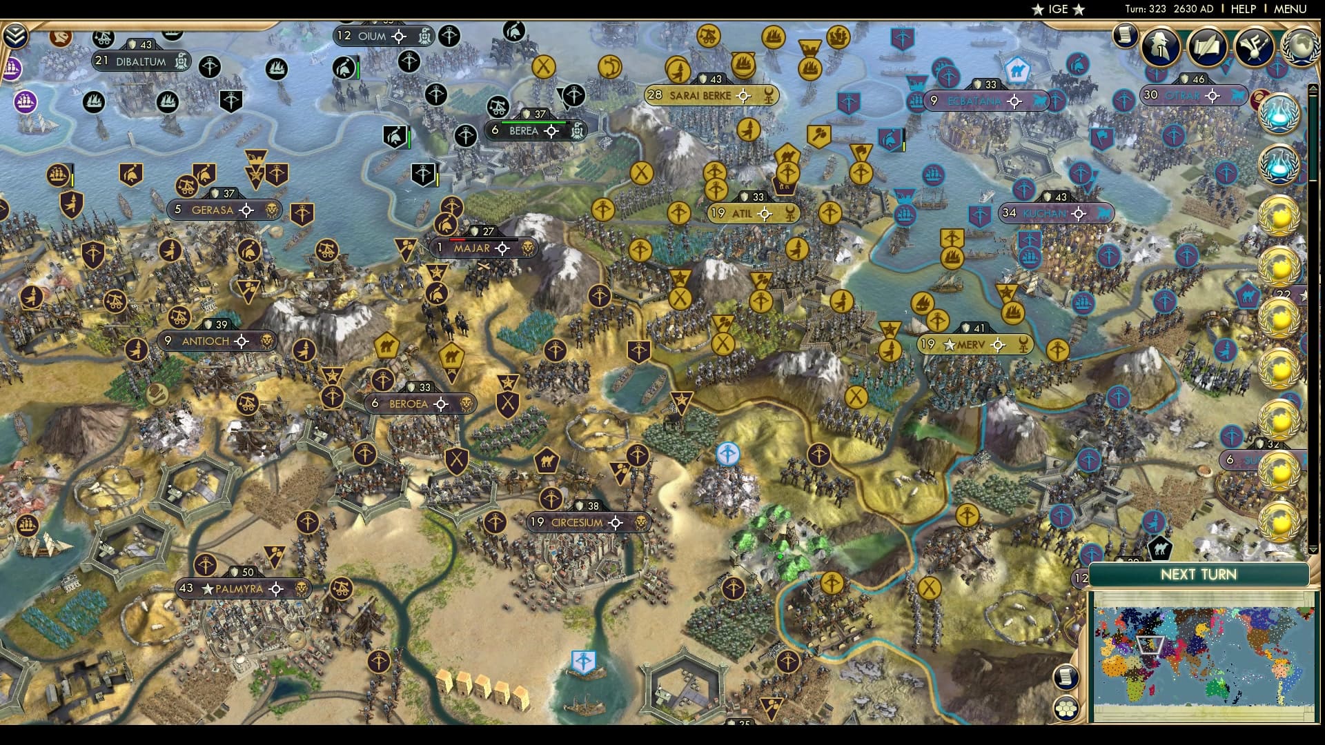 CBR In-Game Screenshot of The Old and New Fronts