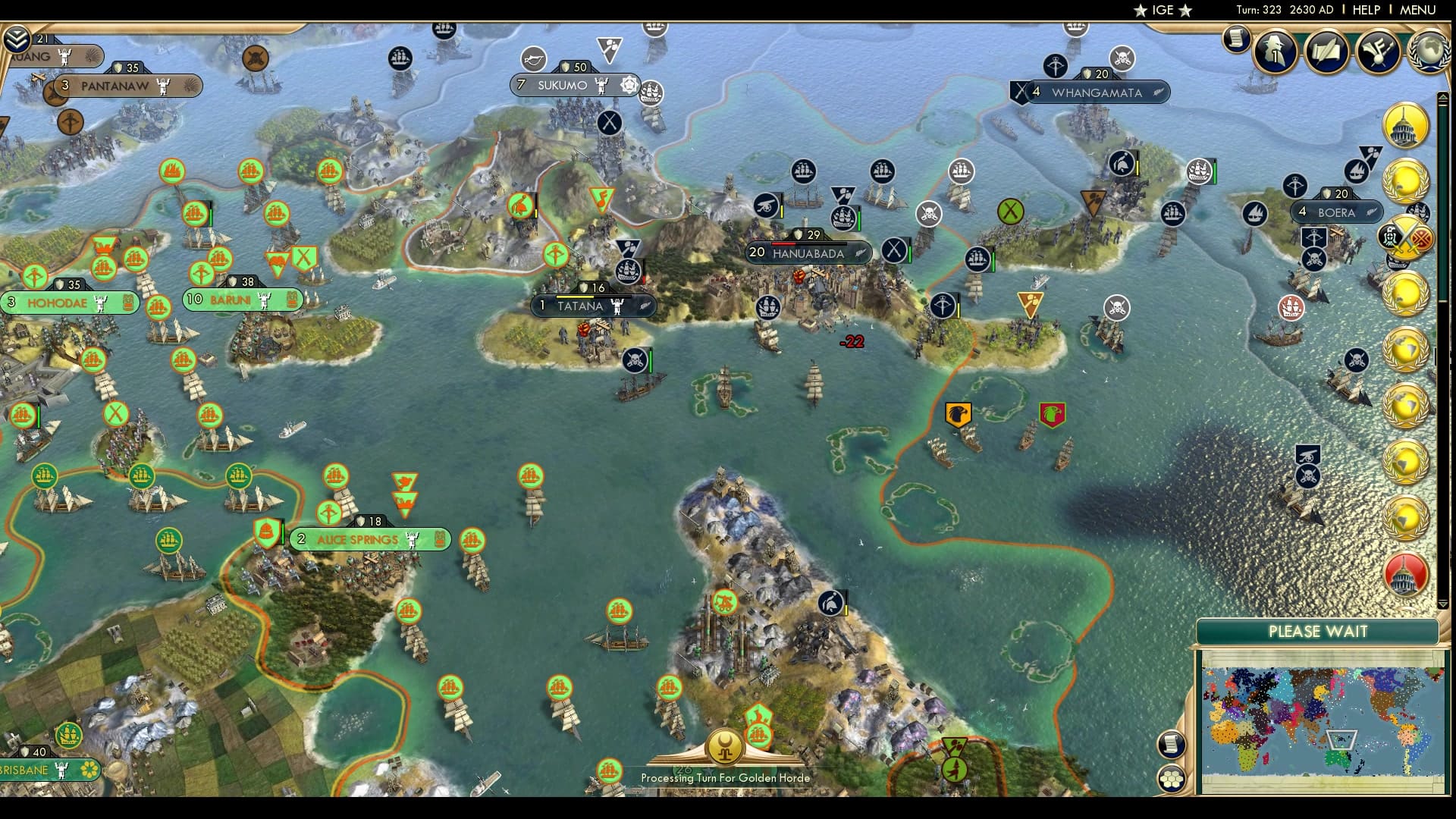CBR In-Game Screenshot of New Zealand 1, Papua 0
