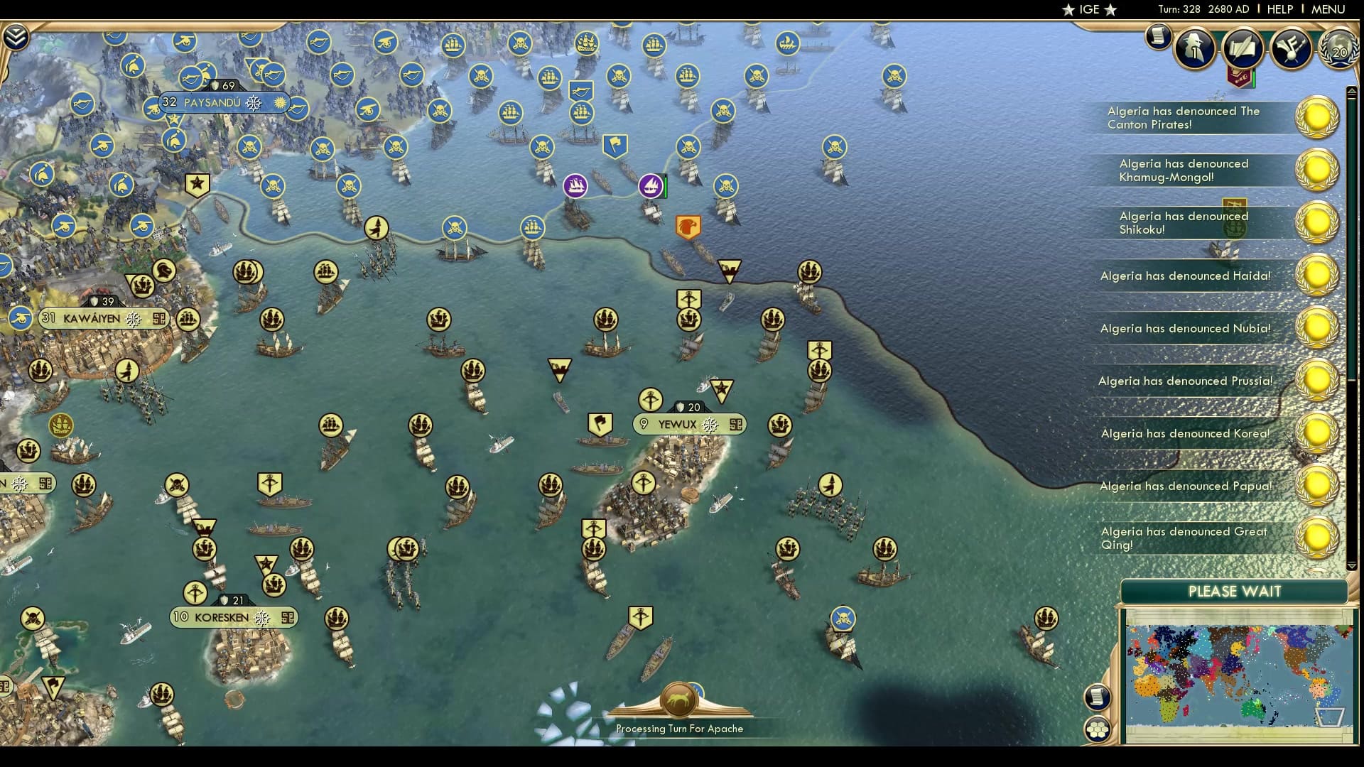 CBR In-Game Screenshot of Uruguayan spillover