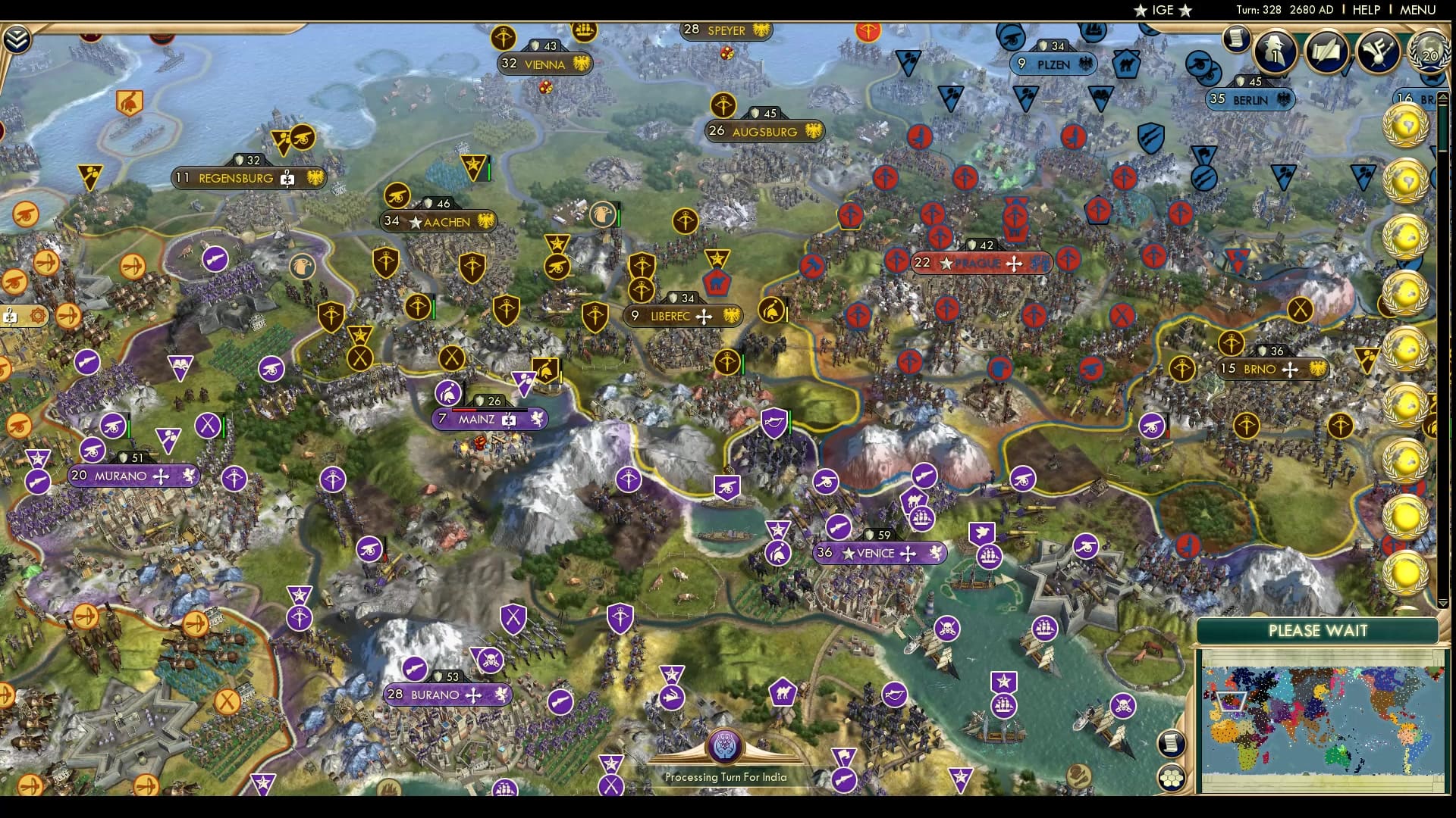 CBR In-Game Screenshot of An HRE sandwich