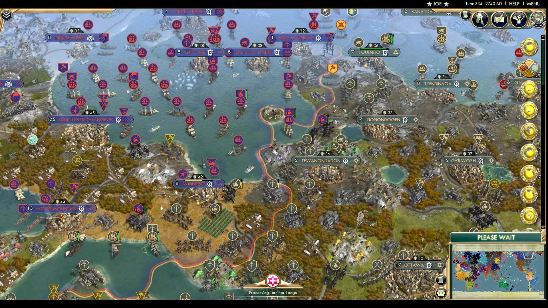 CBR In-Game Screenshot of The Iroquois-Metis War Part II
