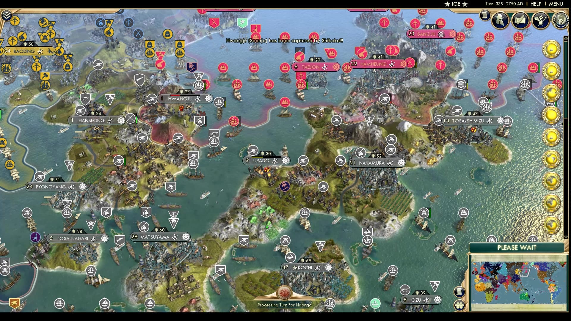 CBR In-Game Screenshot of A Korea-less Korea