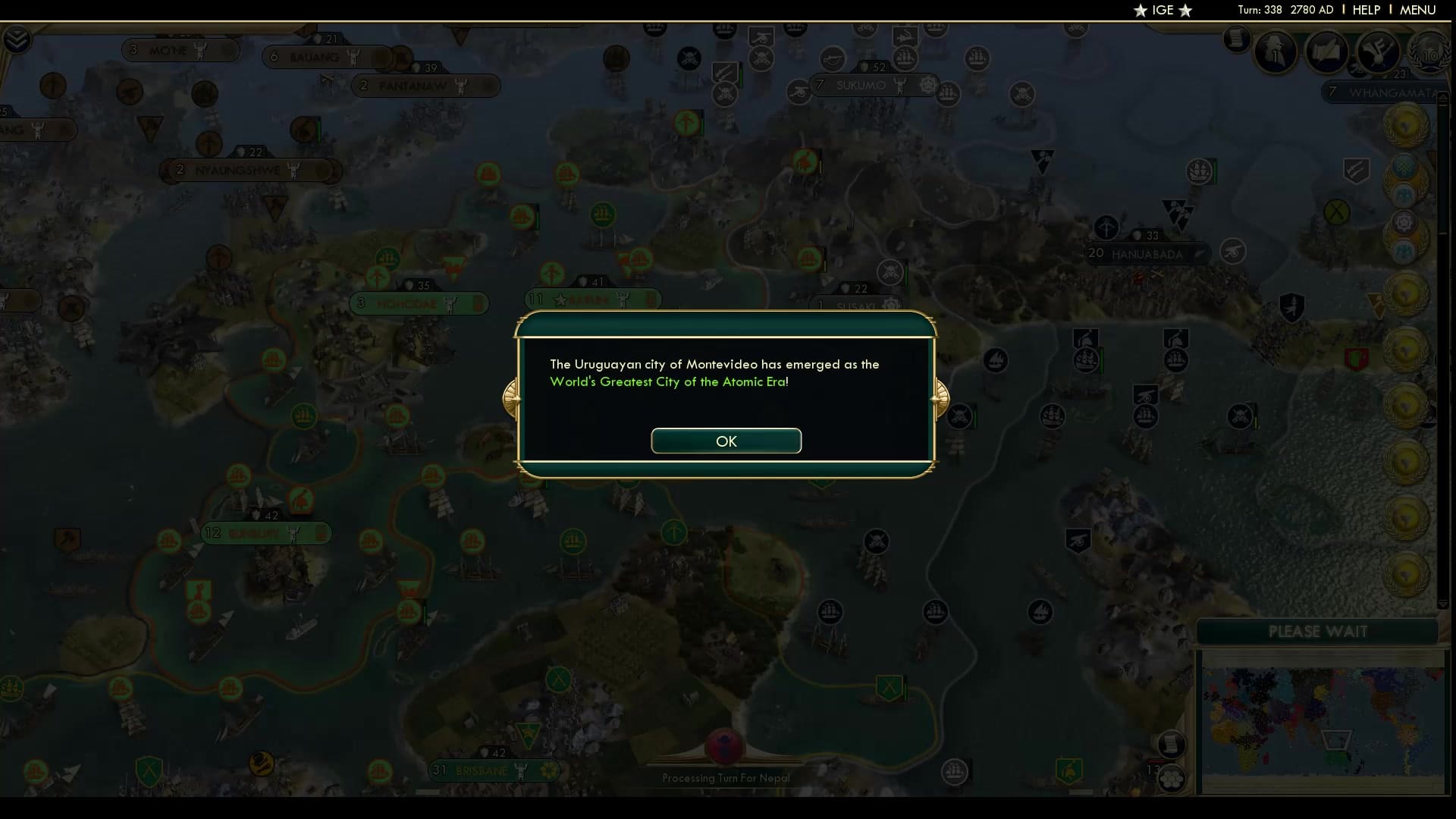 CBR In-Game Screenshot of Welcome to the Atomic Era