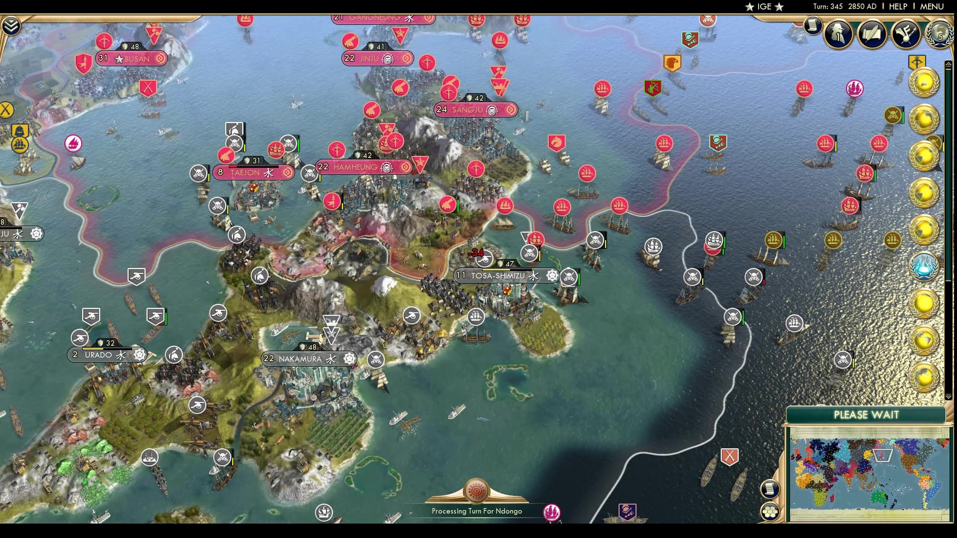 CBR In-Game Screenshot of Exciting naval stuff