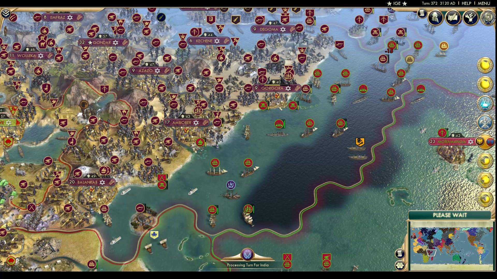 CBR In-Game Screenshot of Traditional Warfare