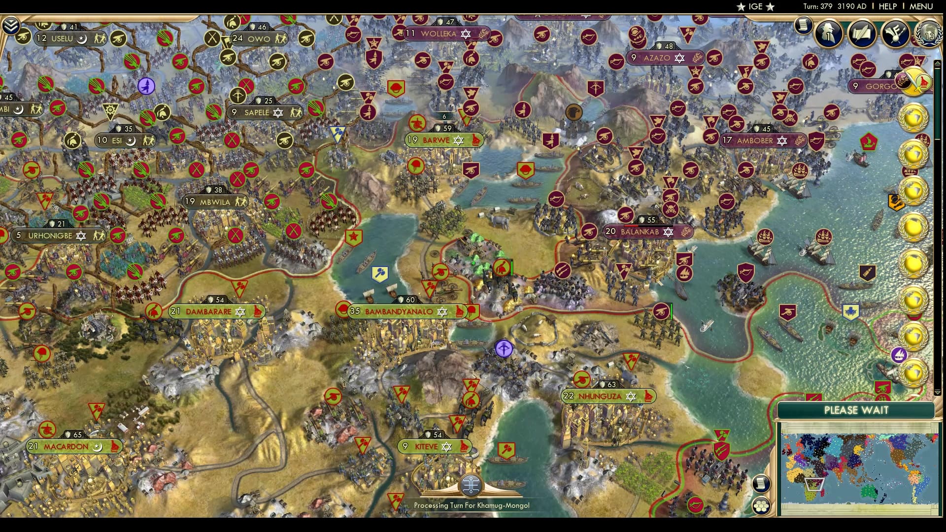 CBR In-Game Screenshot of African Rumble