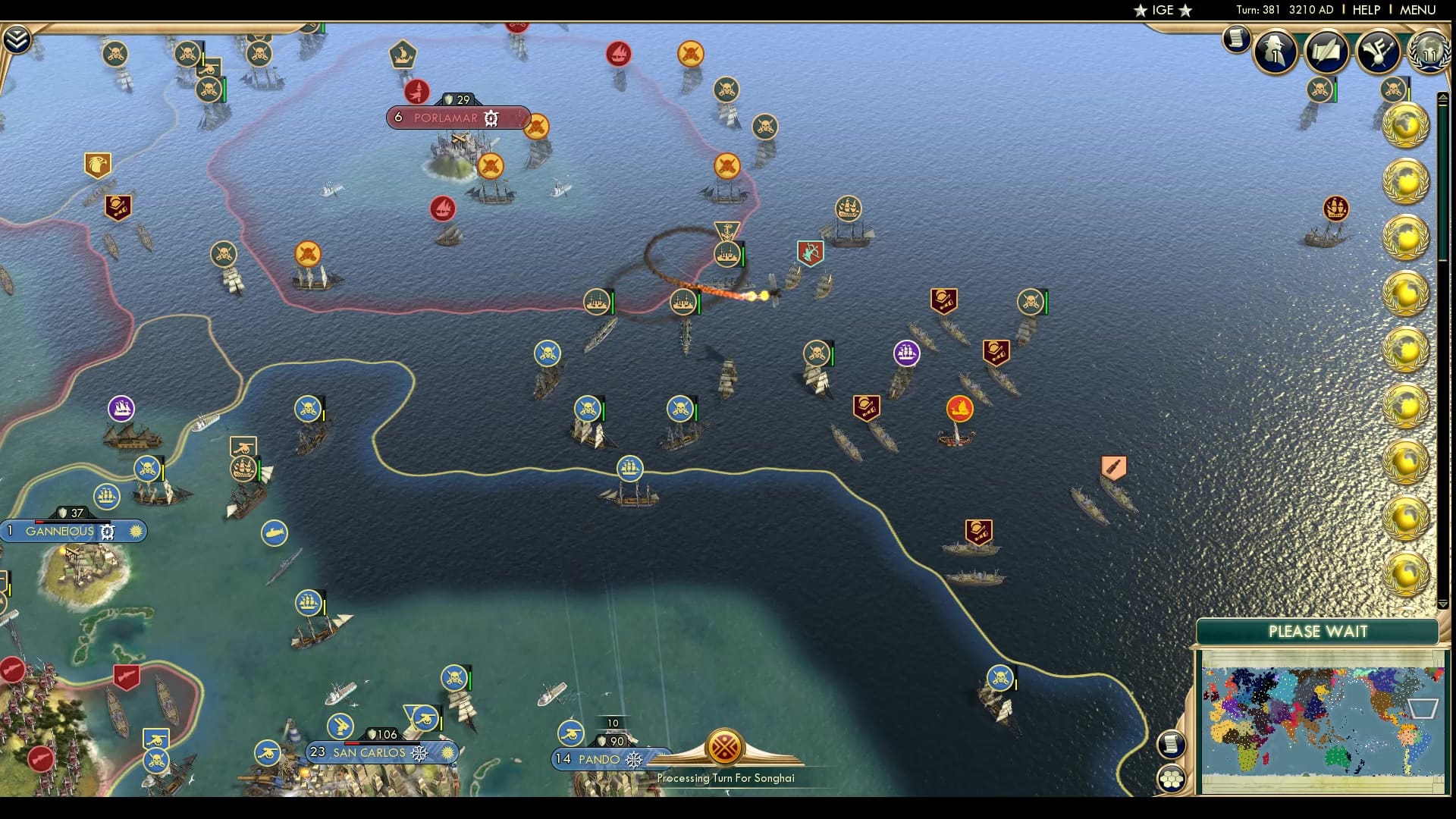 CBR In-Game Screenshot of Whirling Fire Death