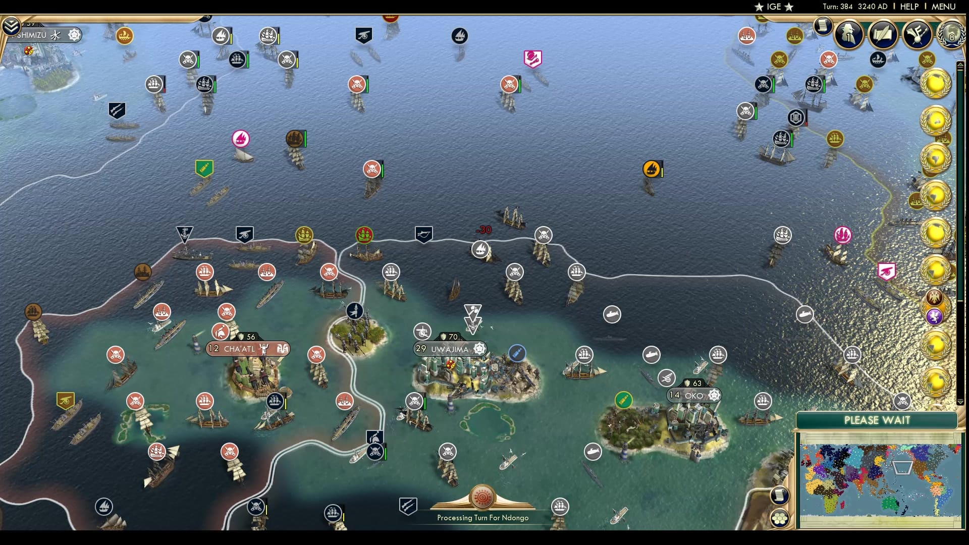 CBR In-Game Screenshot of Clash In Unsteady Waters