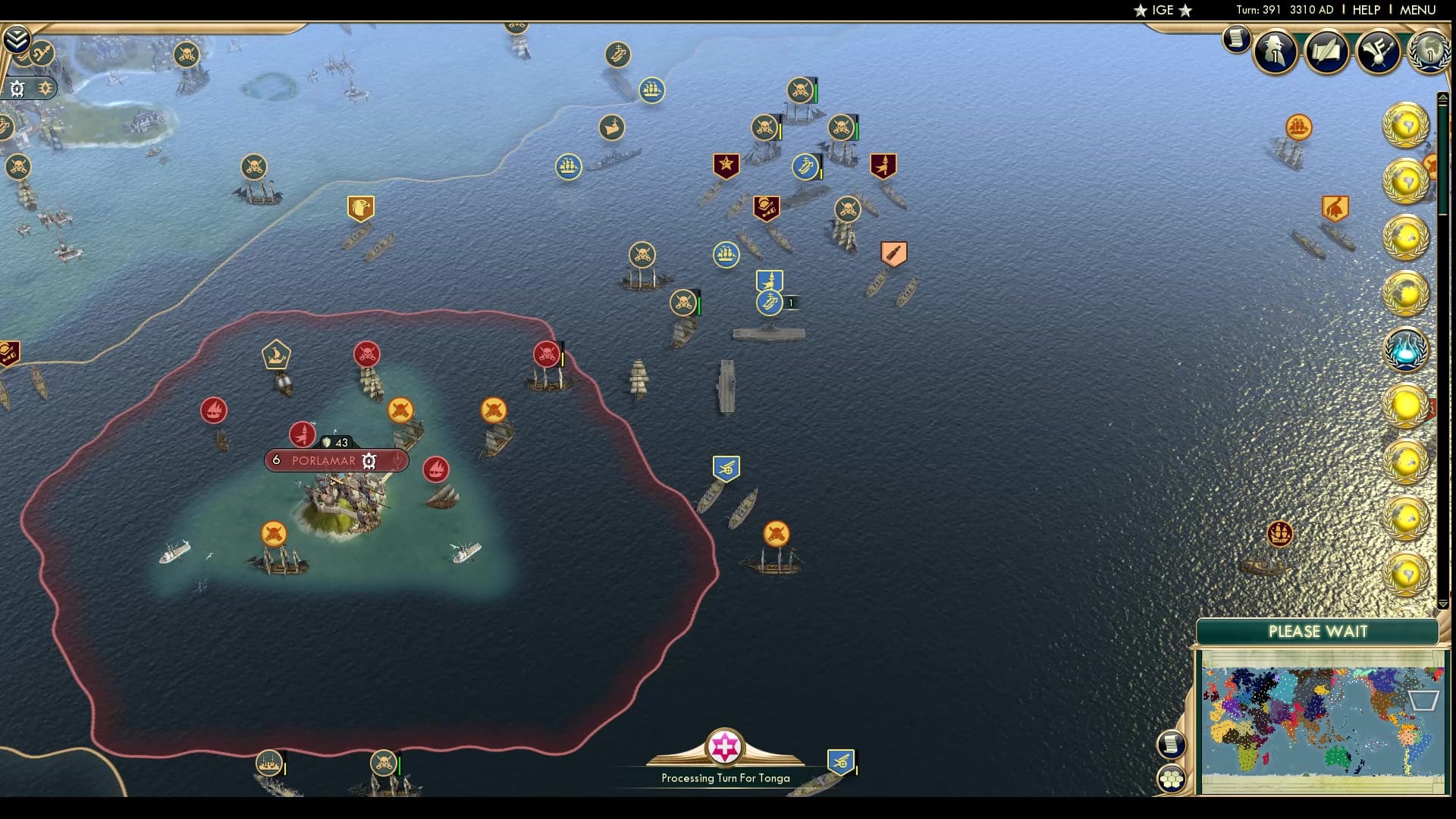 CBR In-Game Screenshot of The Era Of The Battleships