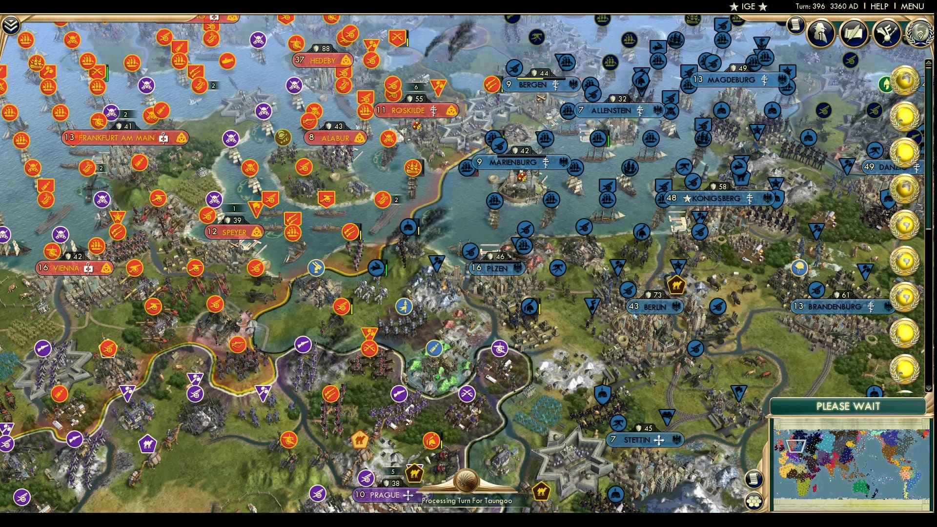 CBR In-Game Screenshot of Burning Carpets