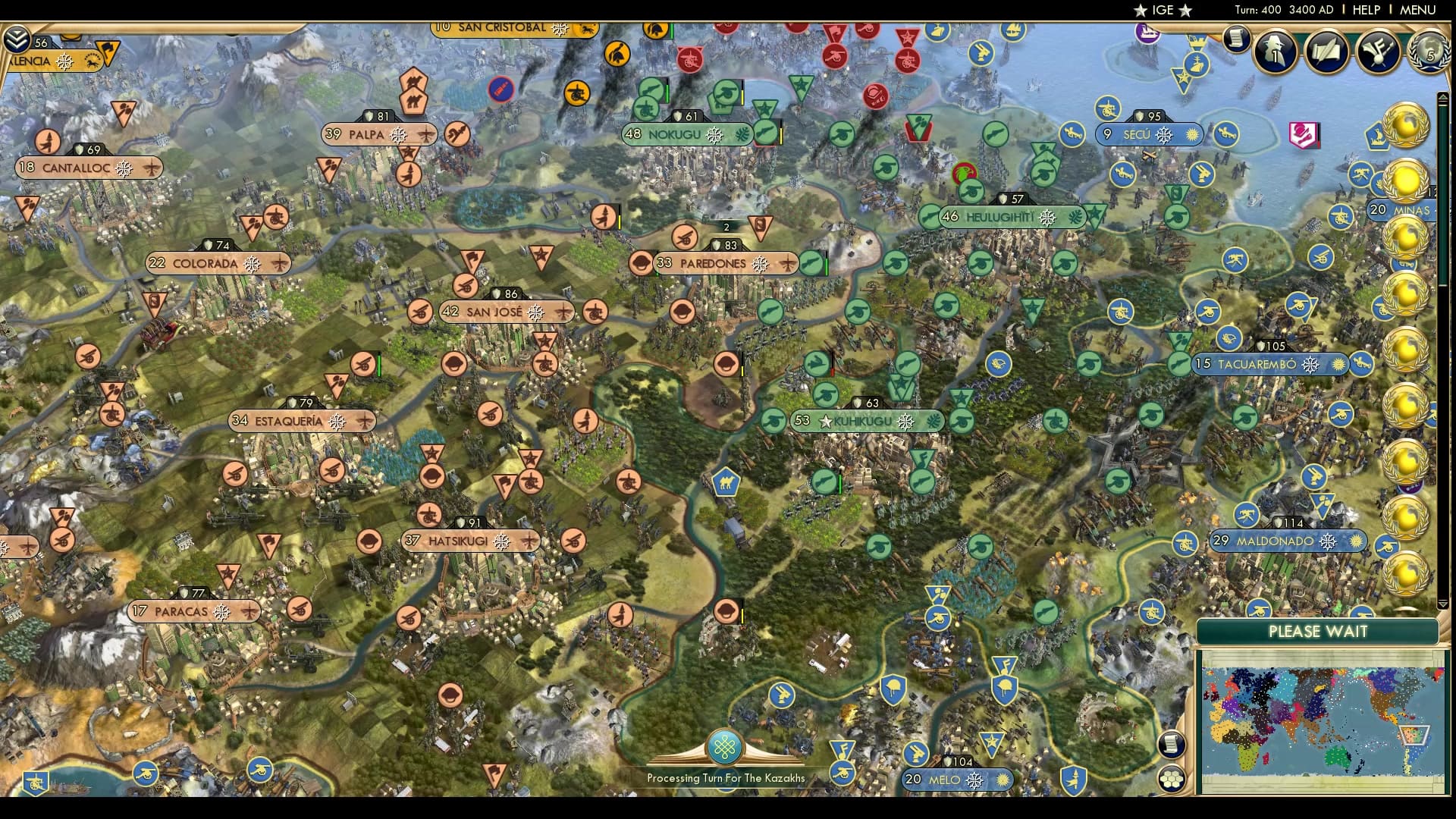 CBR In-Game Screenshot of United South America