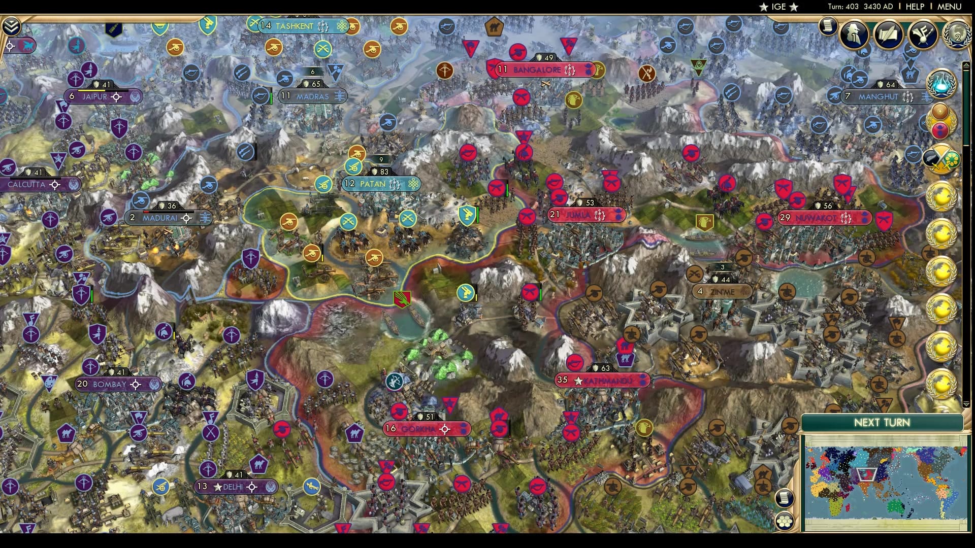 CBR In-Game Screenshot of Nepal Lives