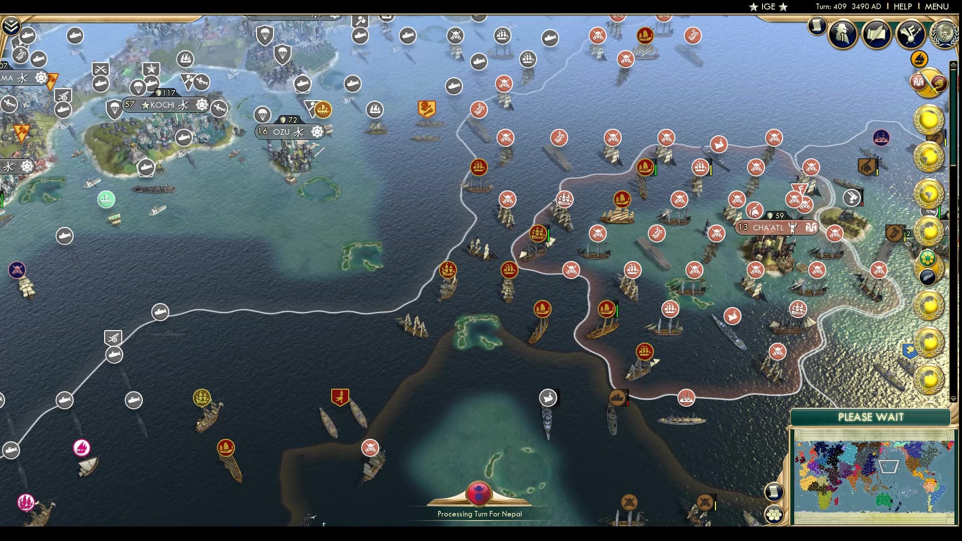 CBR In-Game Screenshot of Largest Developments