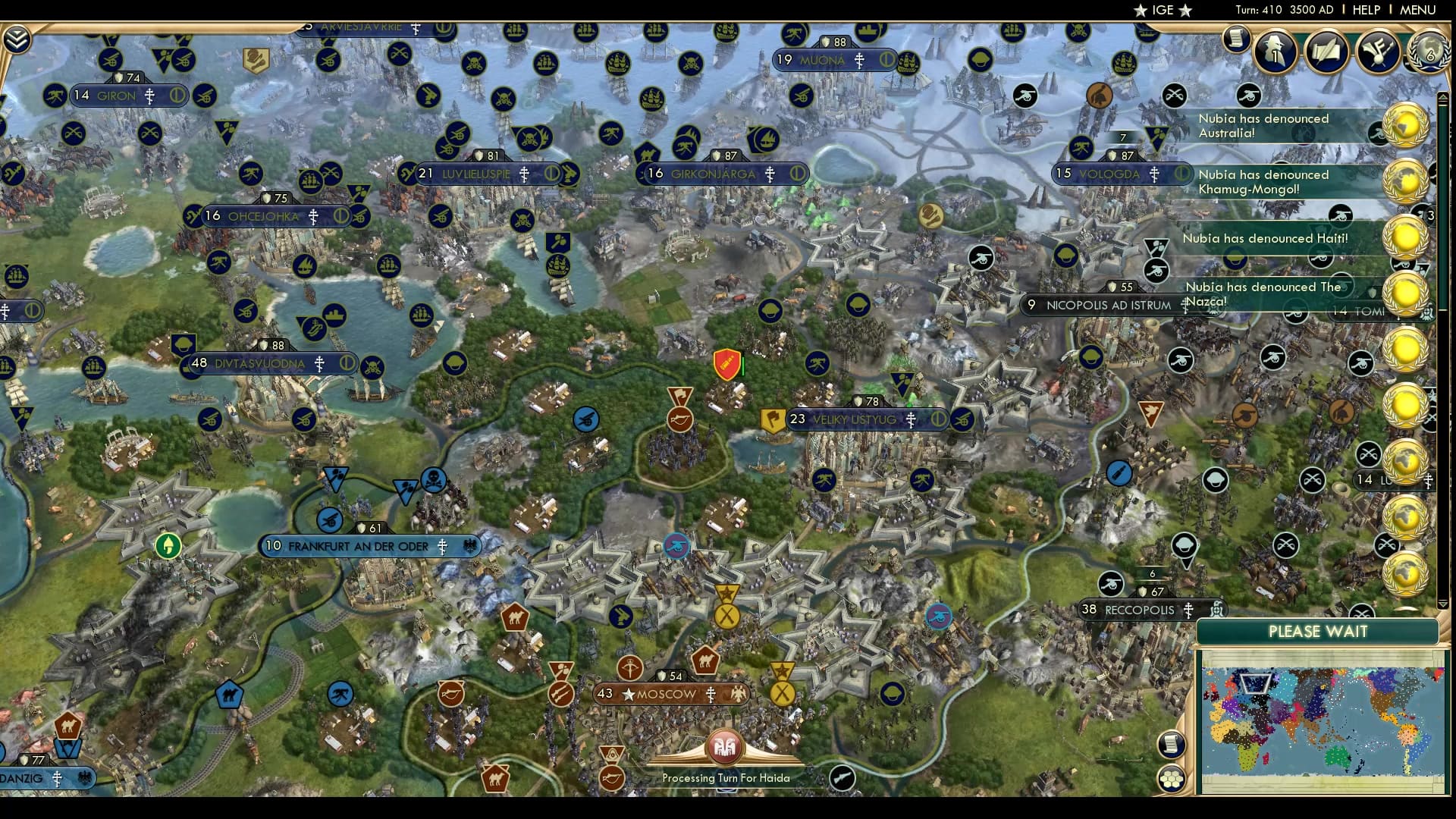 CBR In-Game Screenshot of Sami and Co.