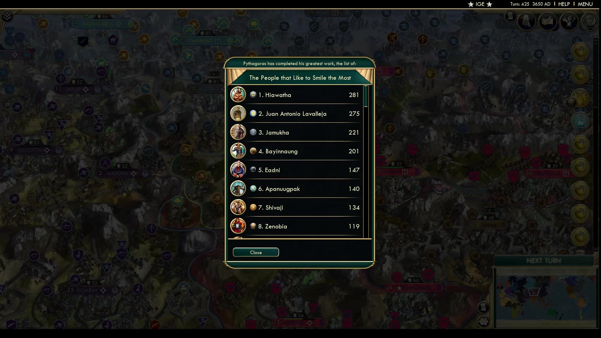 CBR In-Game Screenshot of Smiles All Around