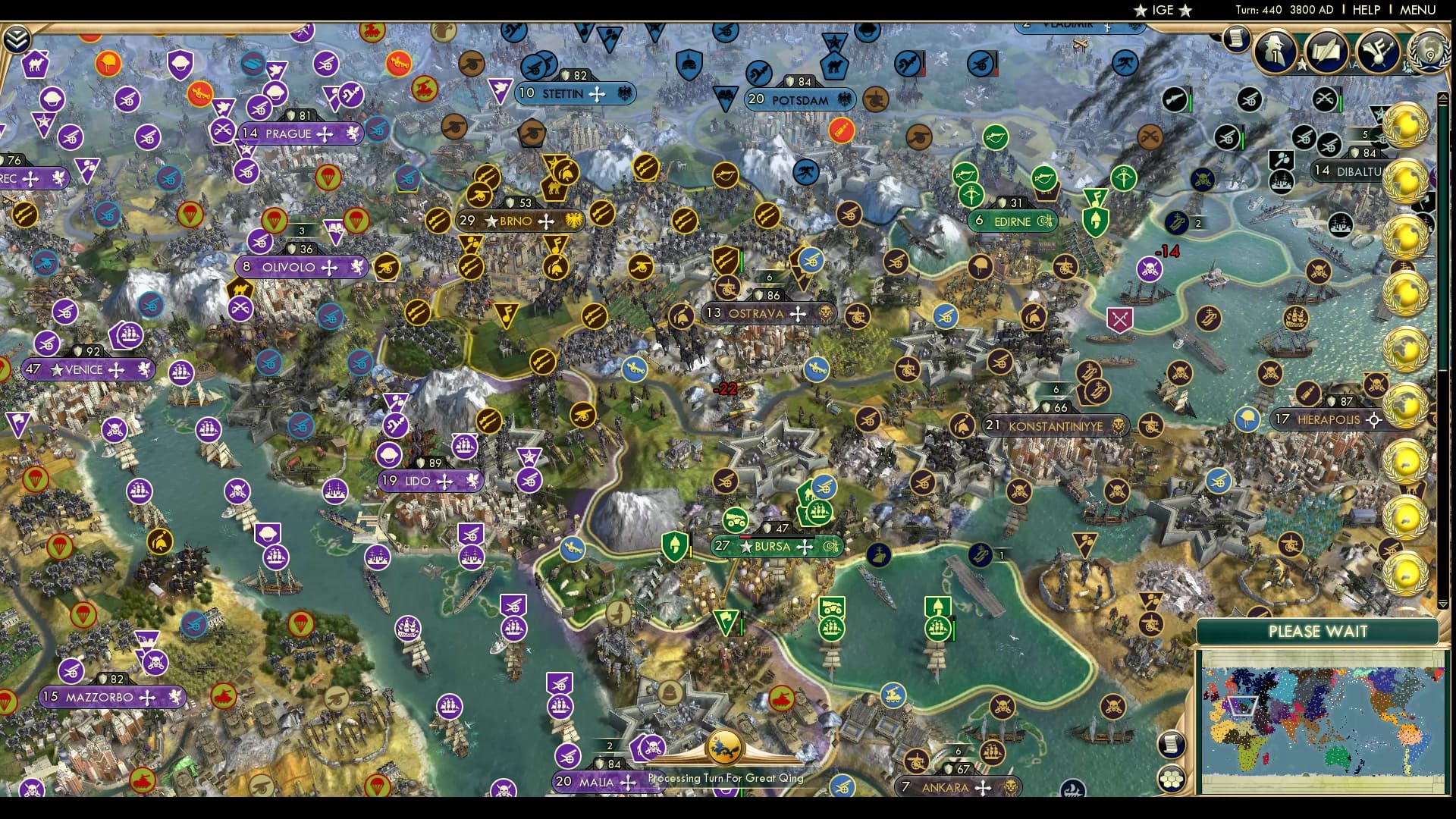 CBR In-Game Screenshot of War Cancelled Due to Grandma