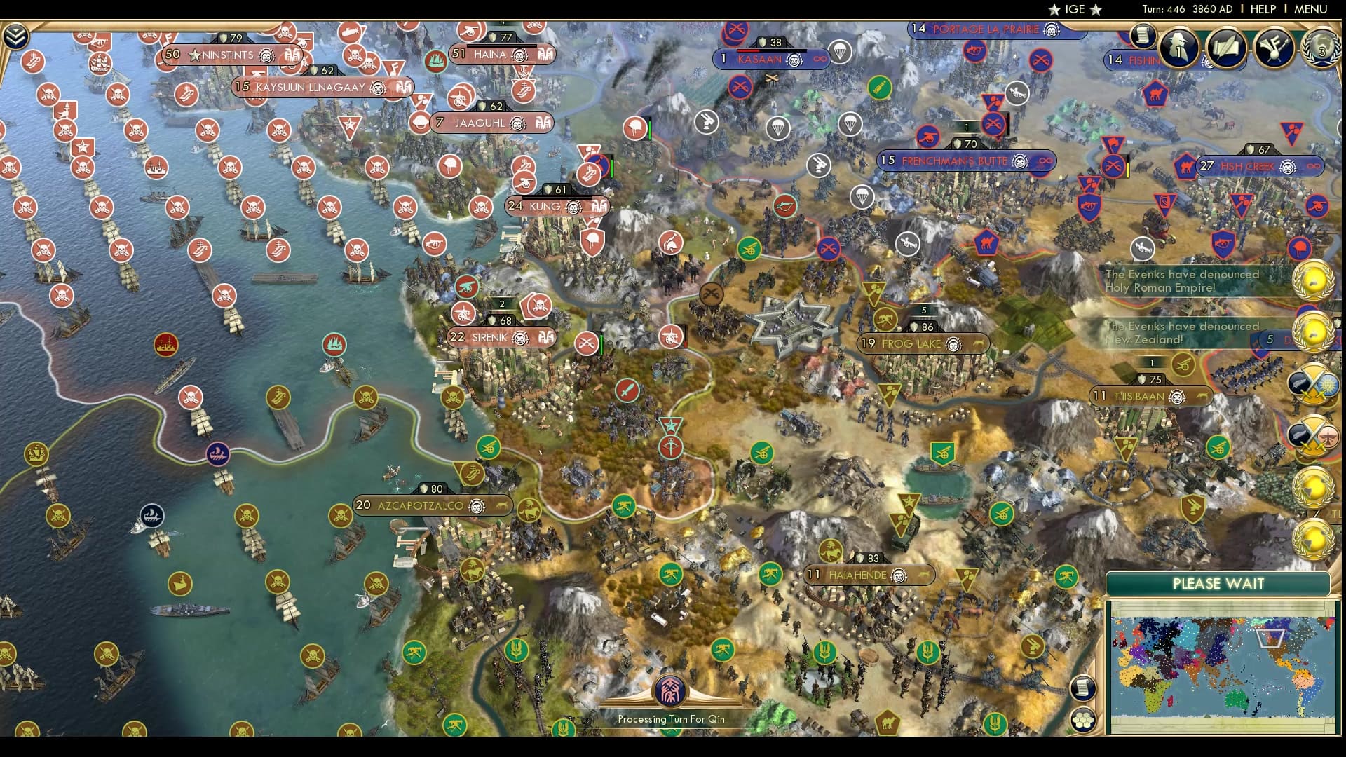 CBR In-Game Screenshot of “We mean no harm, our units are merely passing through your borders.”