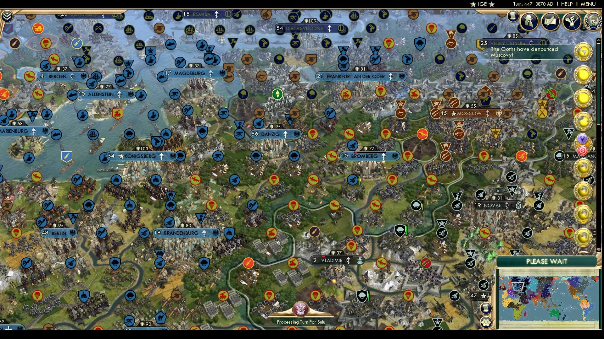 CBR In-Game Screenshot of Zimbabwe carpets the world