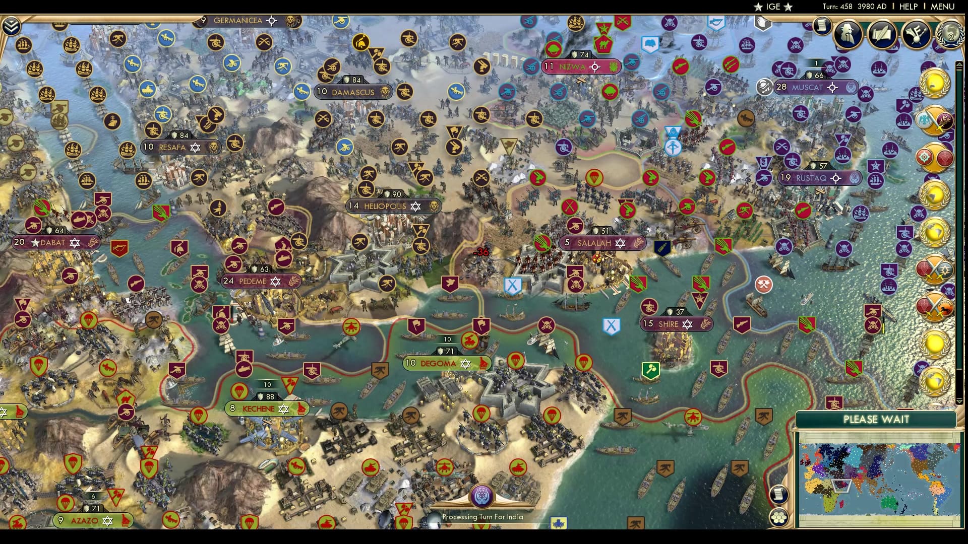 CBR In-Game Screenshot of Rump vs. Rump