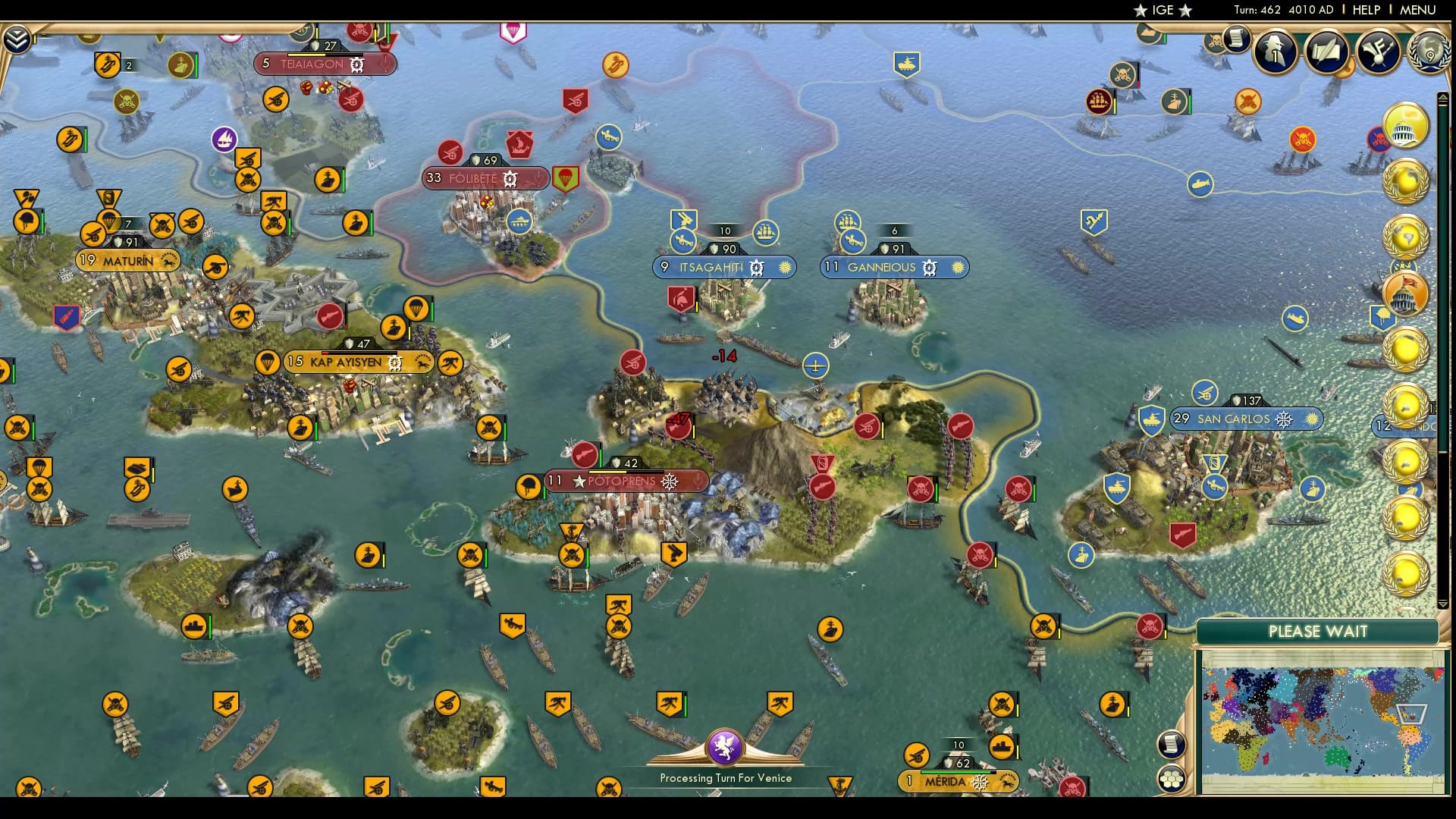 CBR In-Game Screenshot of Watching a nation collapse in real time