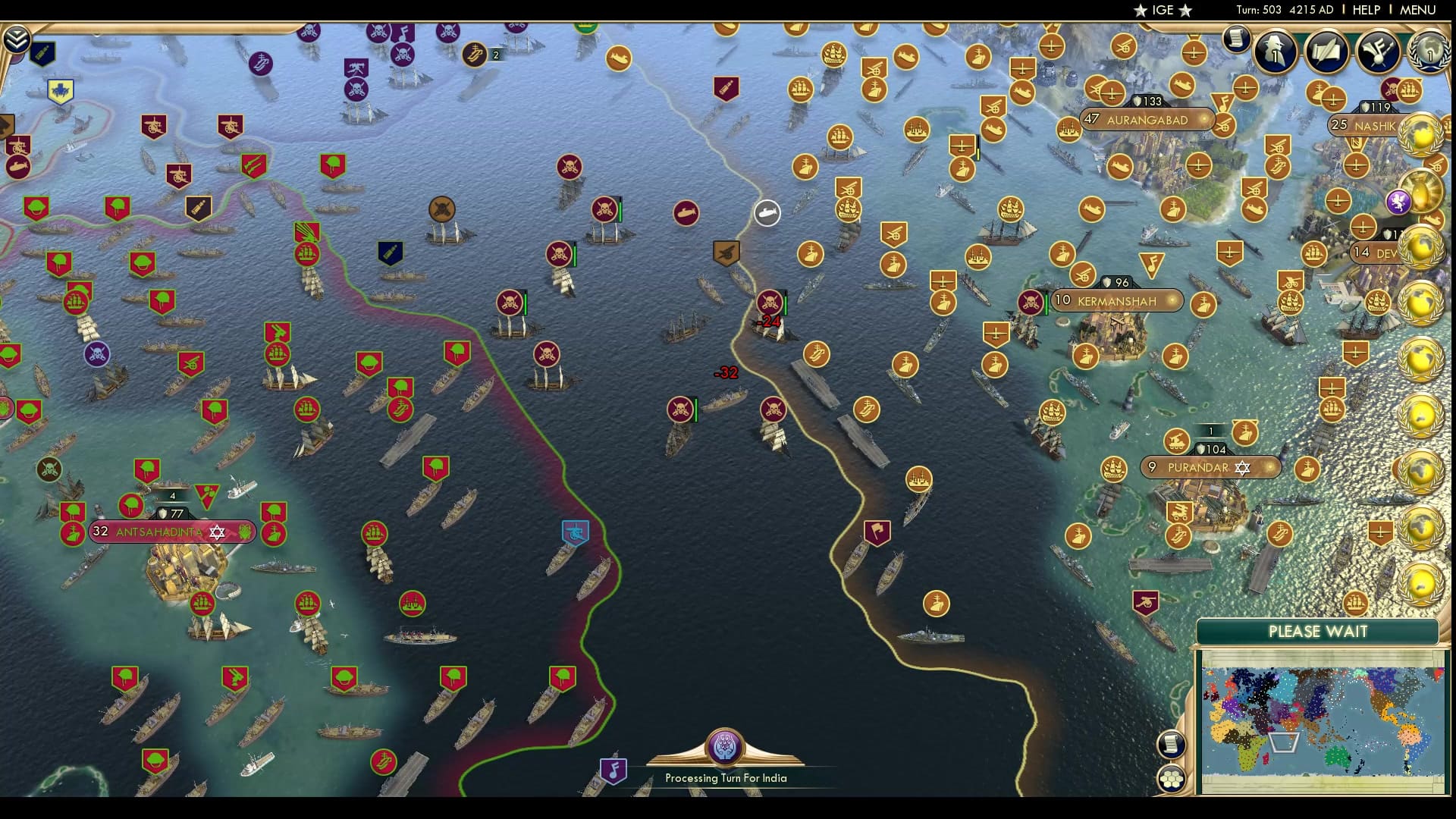 CBR In-Game Screenshot of Pirates of the Indian Ocean