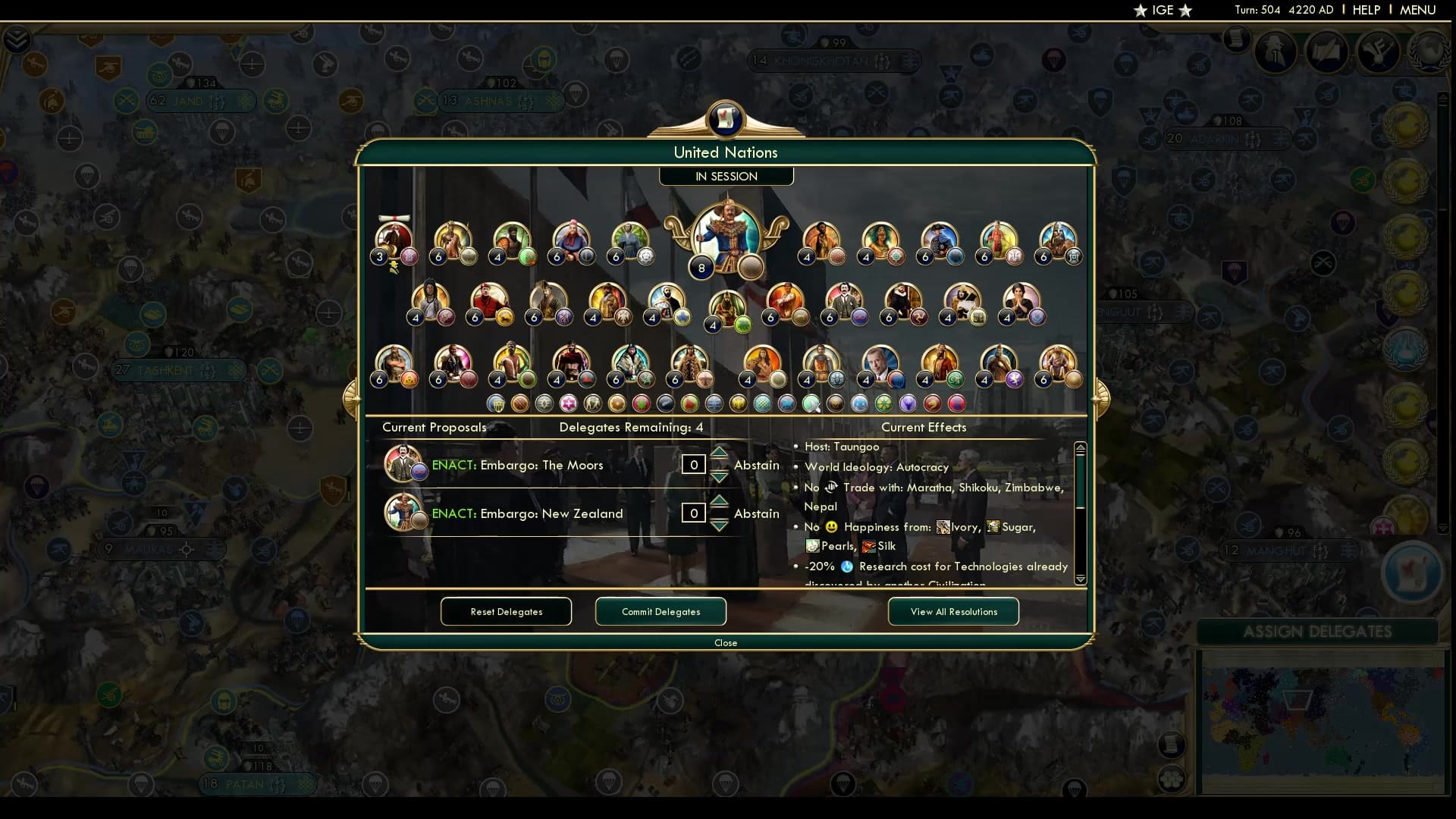 CBR In-Game Screenshot of World Taungress