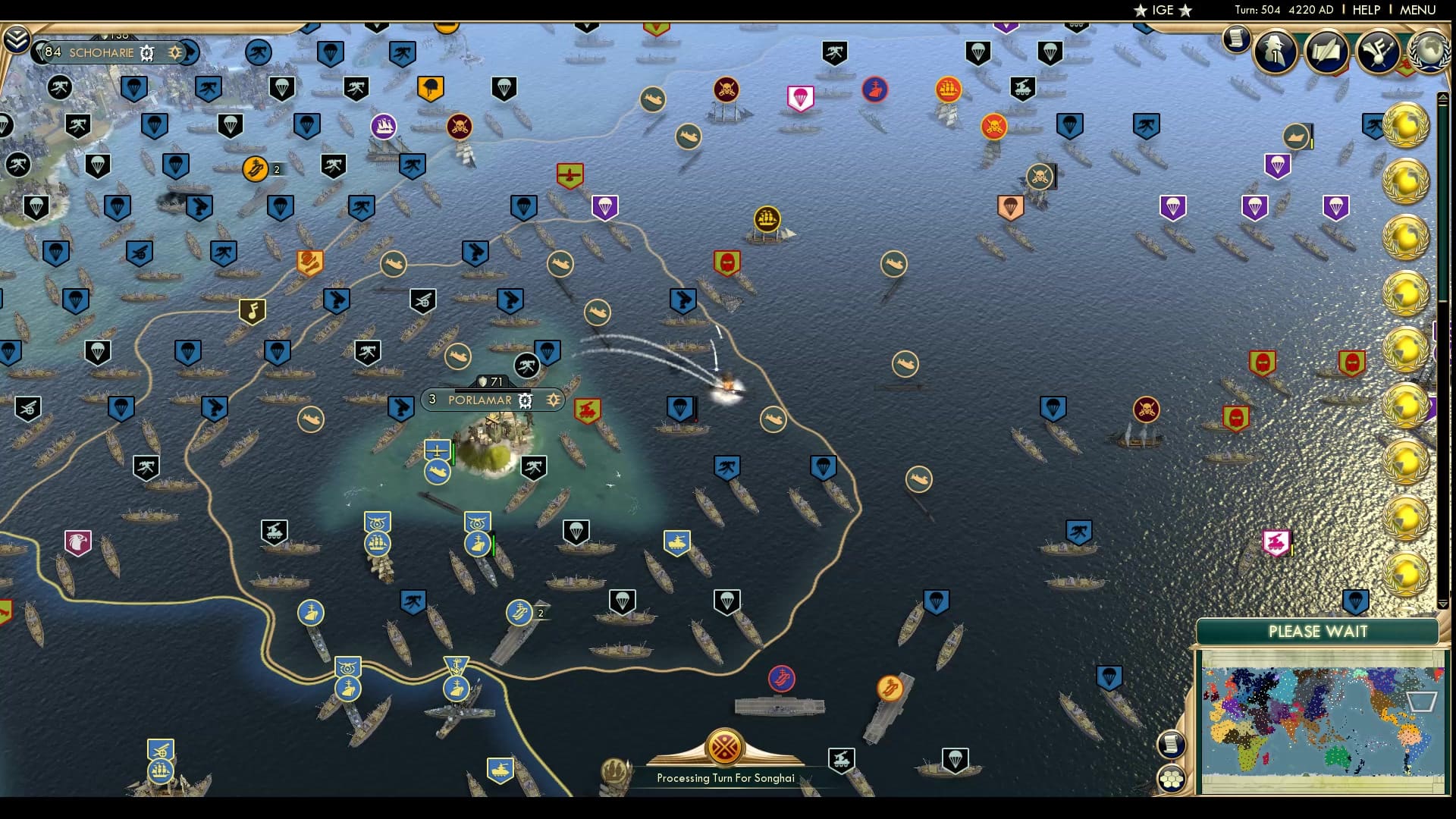 CBR In-Game Screenshot of Bermuda tries