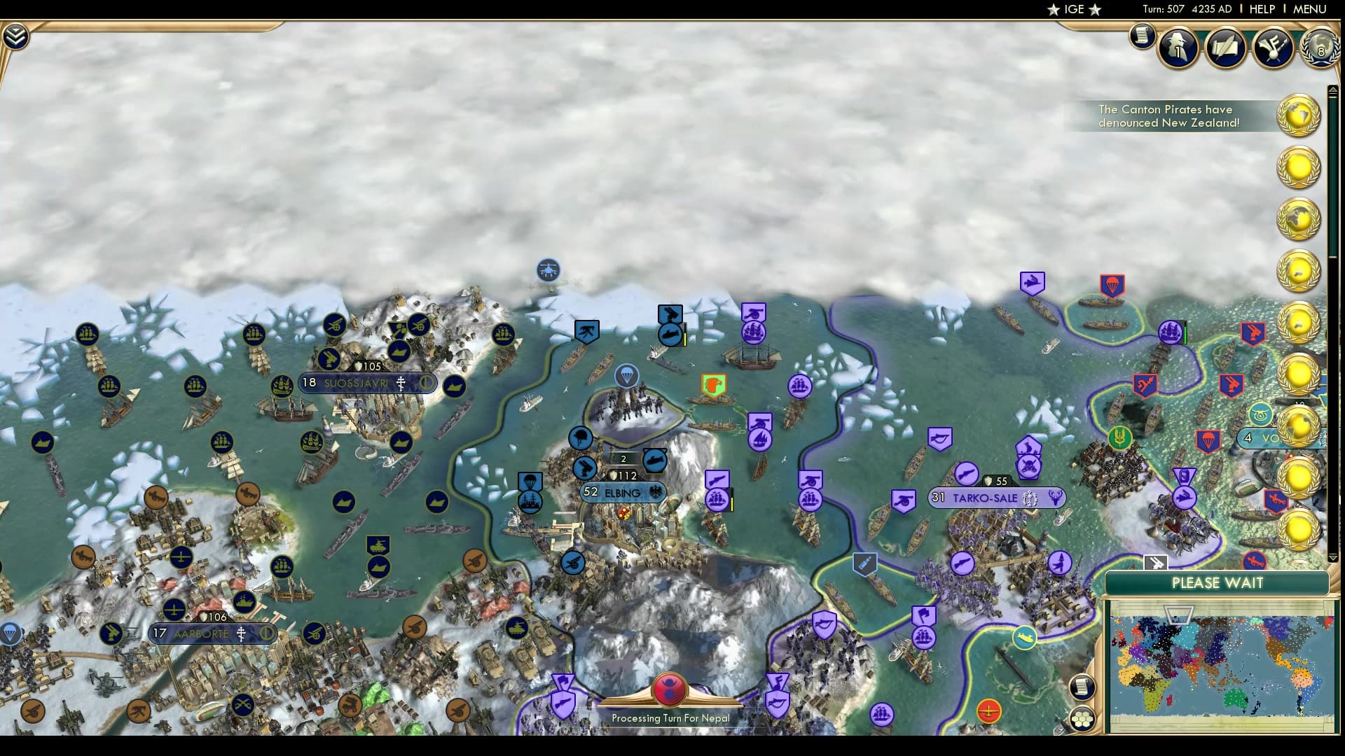 CBR In-Game Screenshot of Papuan Scout is cold. The End.