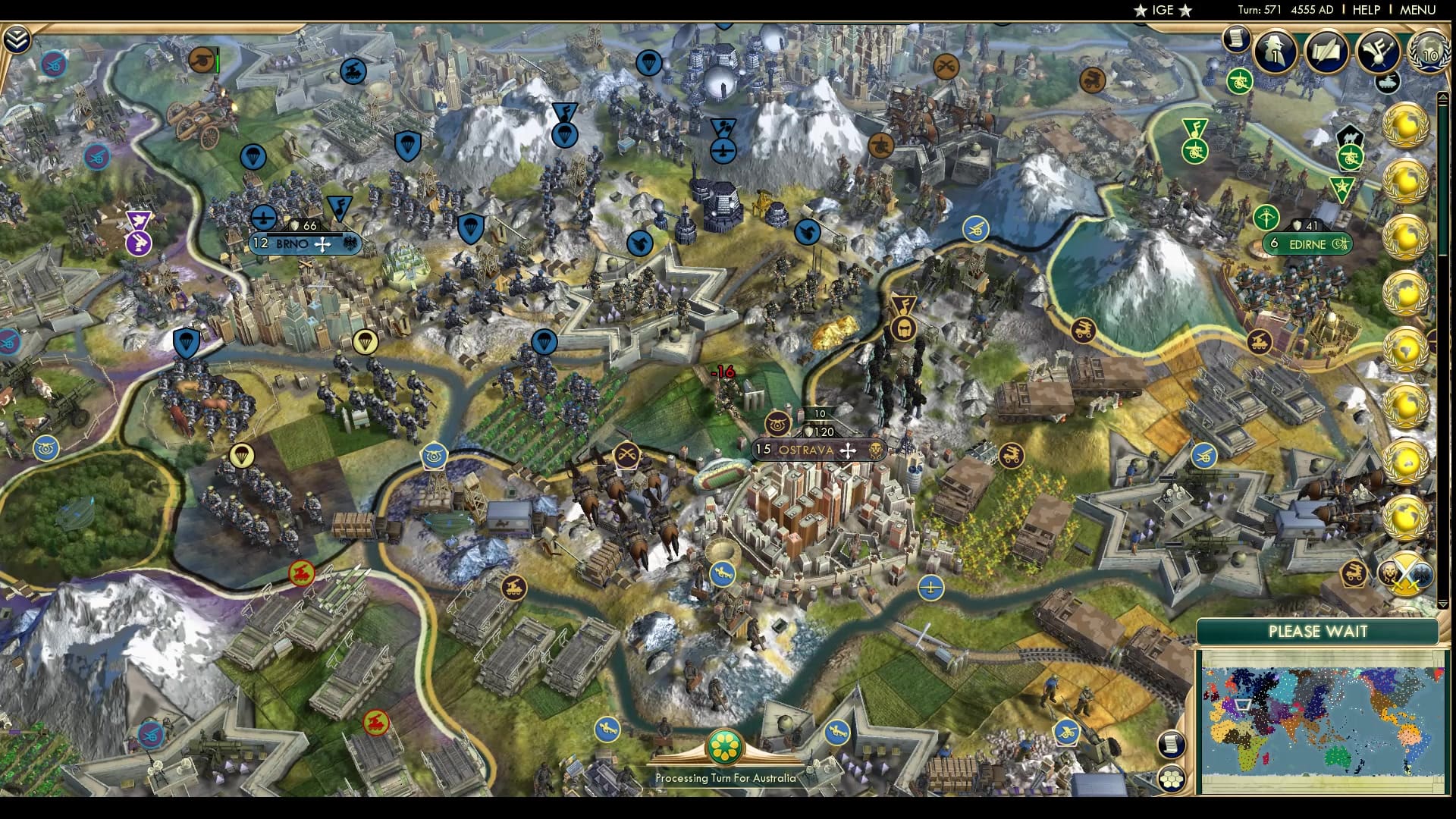 CBR In-Game Screenshot of Battle of Eastern Europe