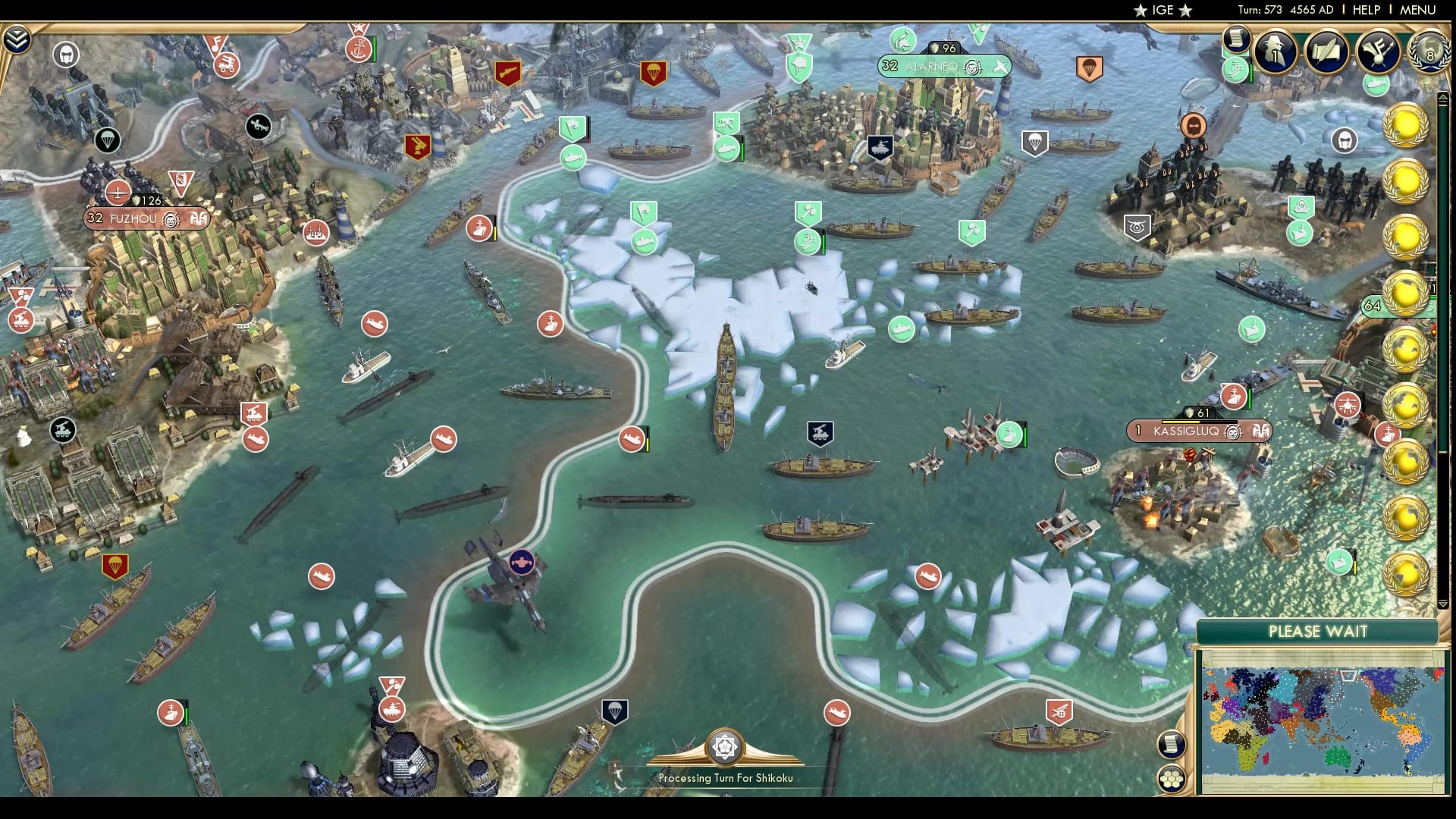 CBR In-Game Screenshot of The flaming north